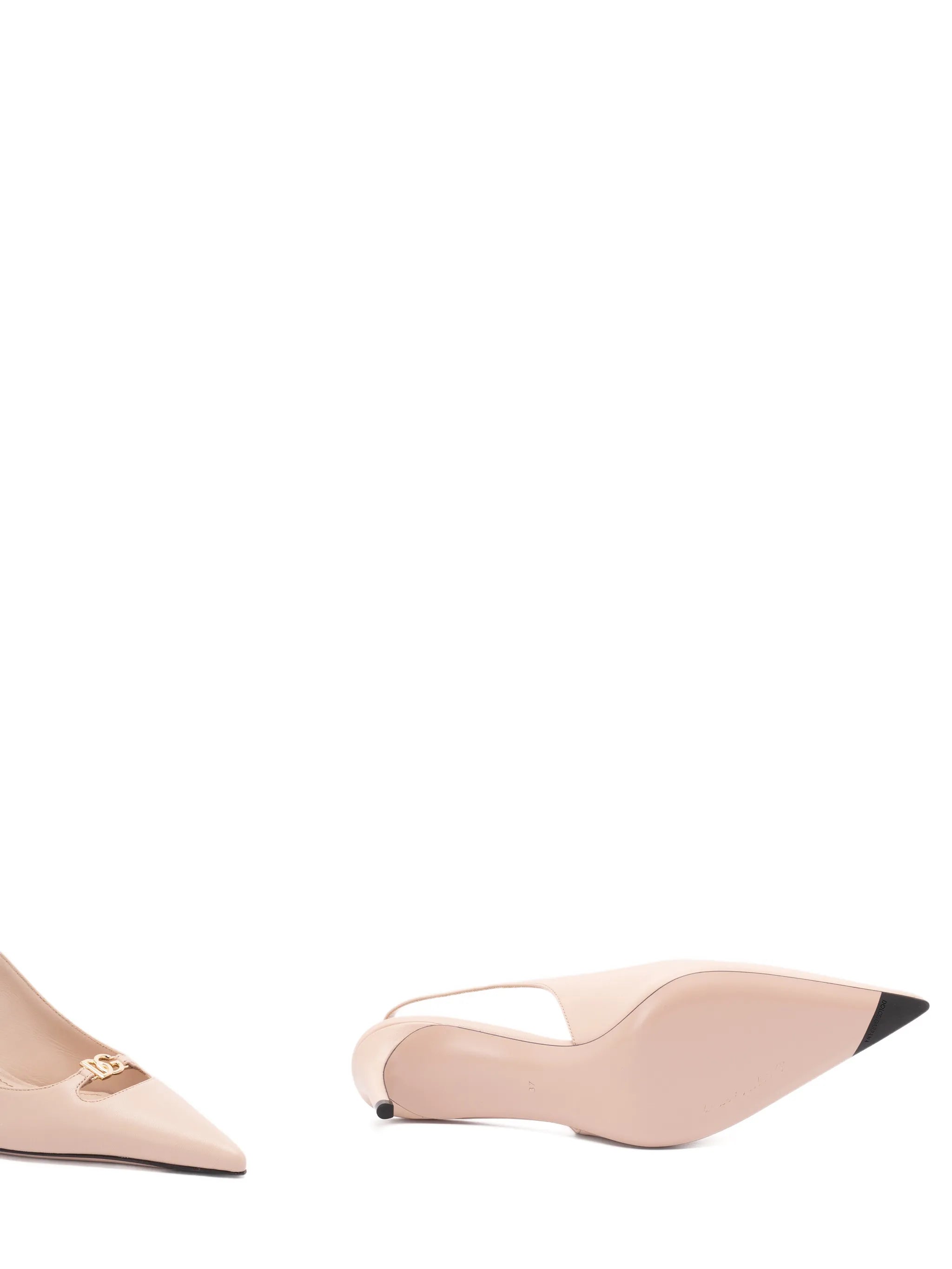 silk-effect nappa-leather slingbacks