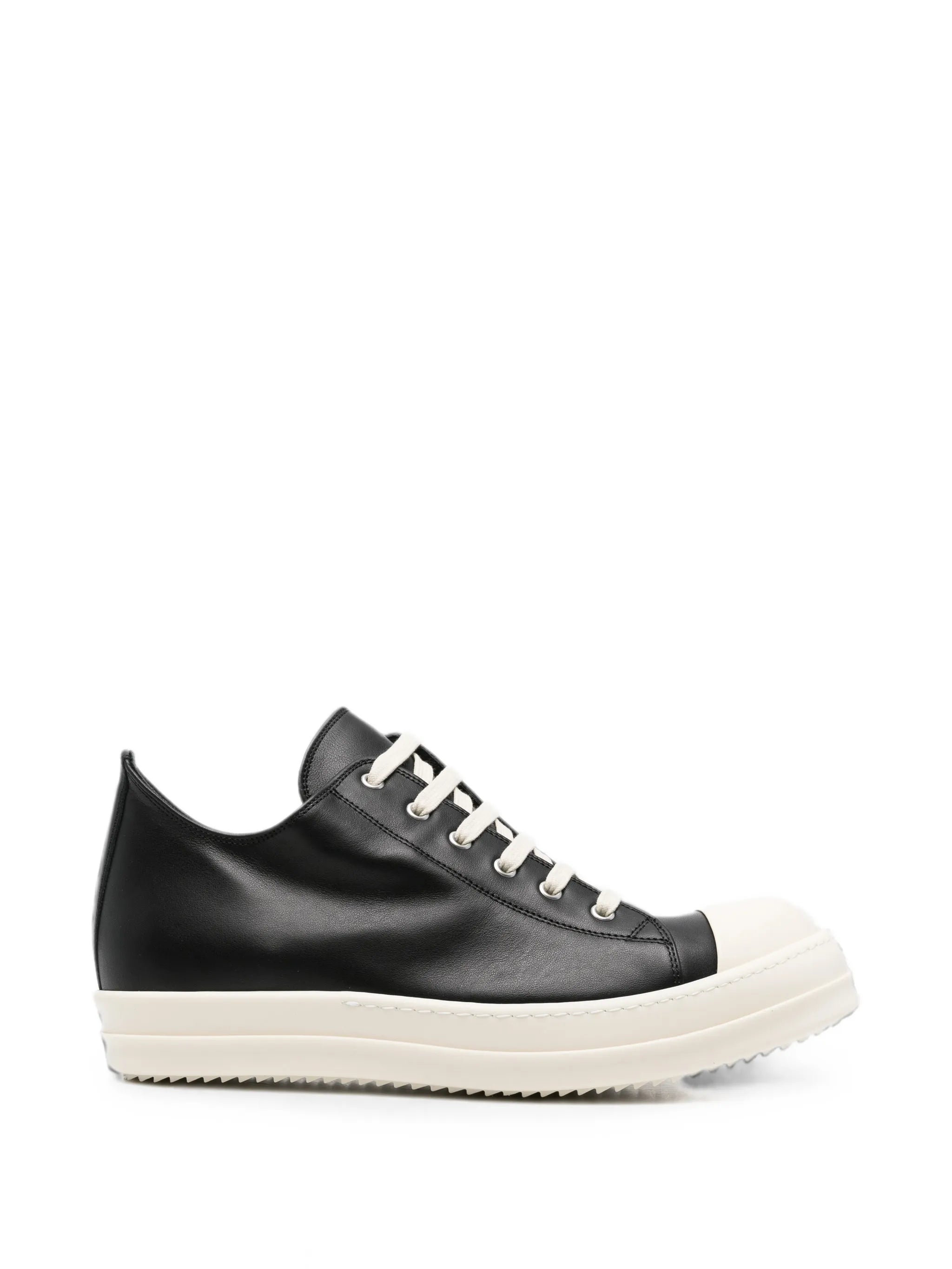 lace-up leather sneakers