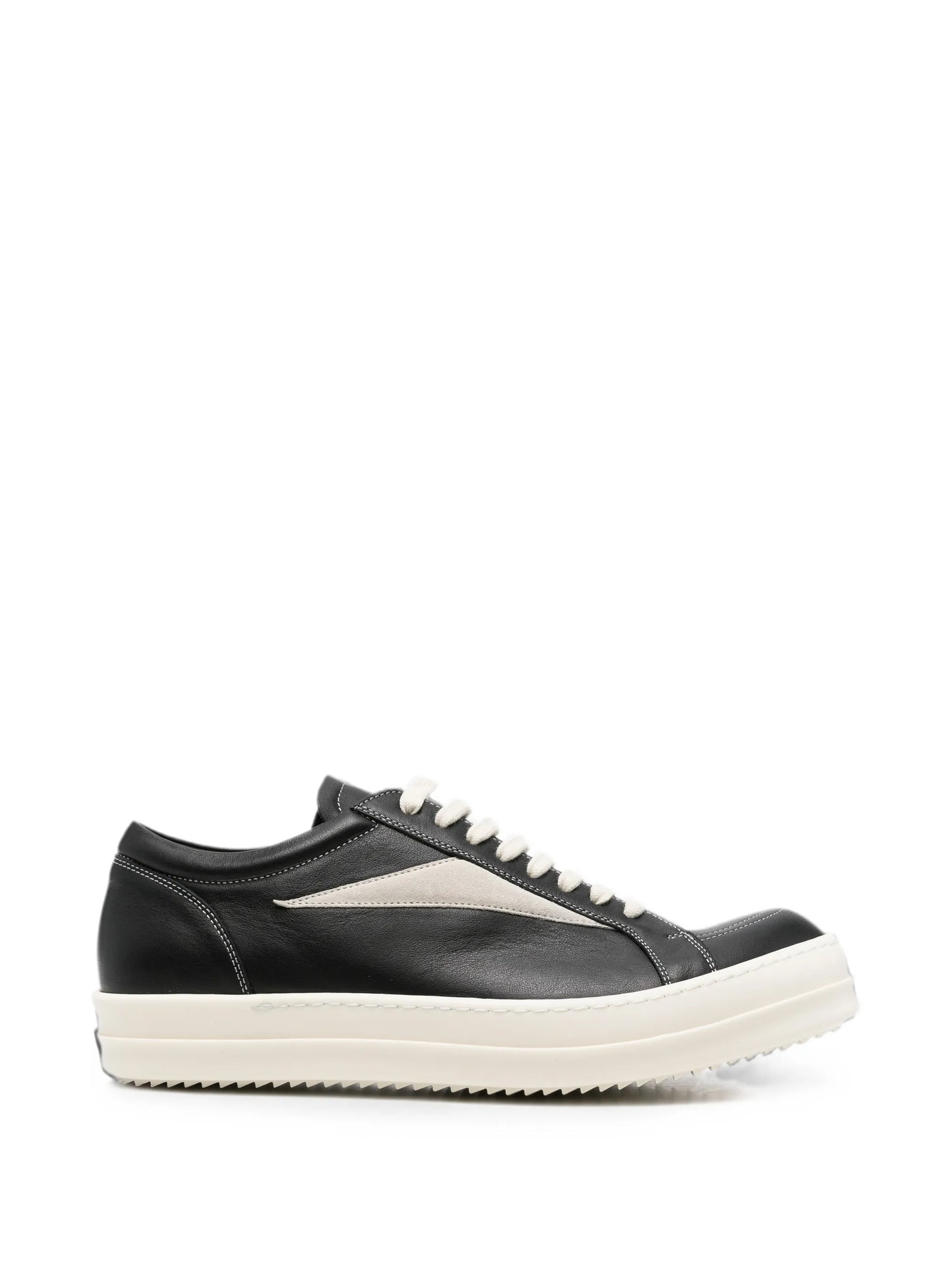 Vintage lace-up leather sneakers