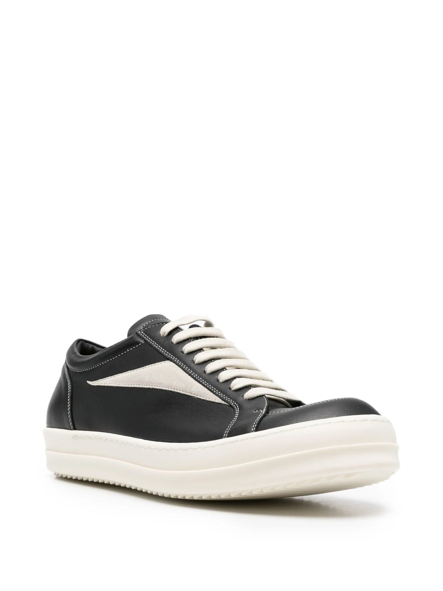 Vintage lace-up leather sneakers