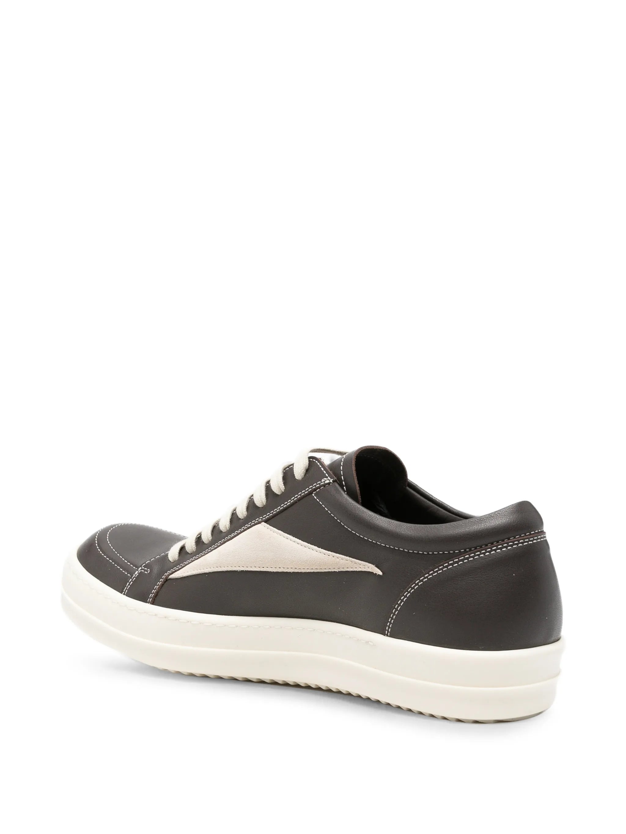 leather lace-up sneakers