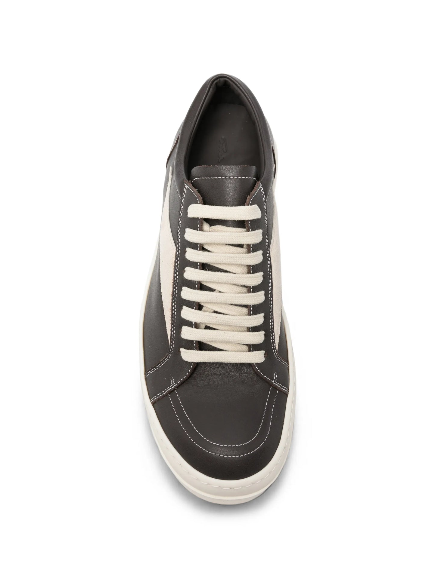 leather lace-up sneakers