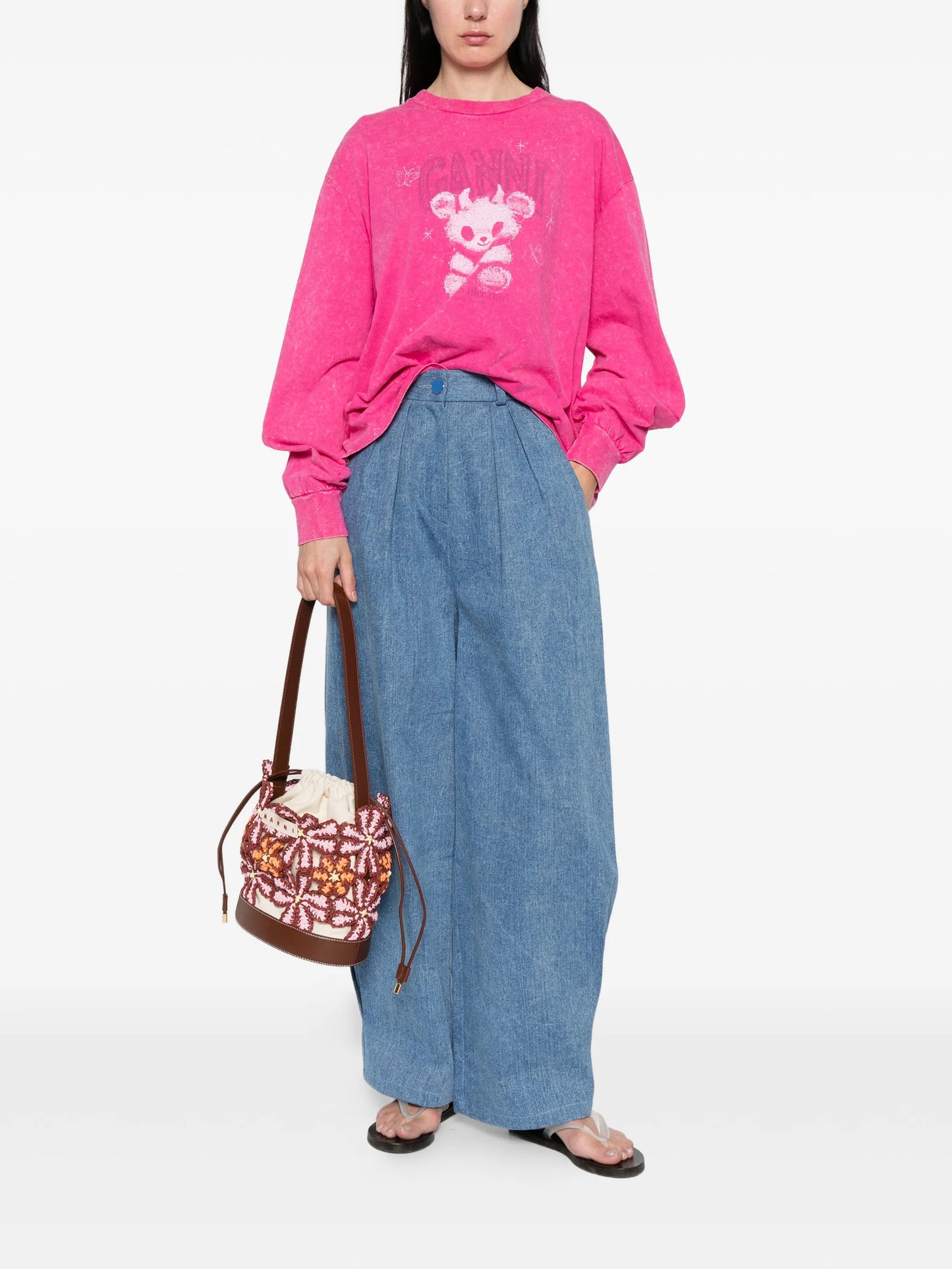 graphic long-sleeve T-shirt