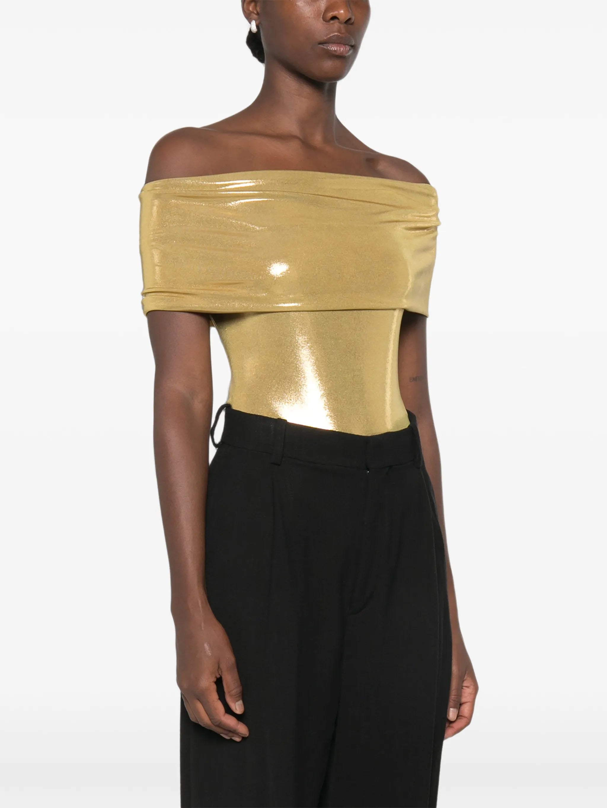 off-shoulder bodysuit