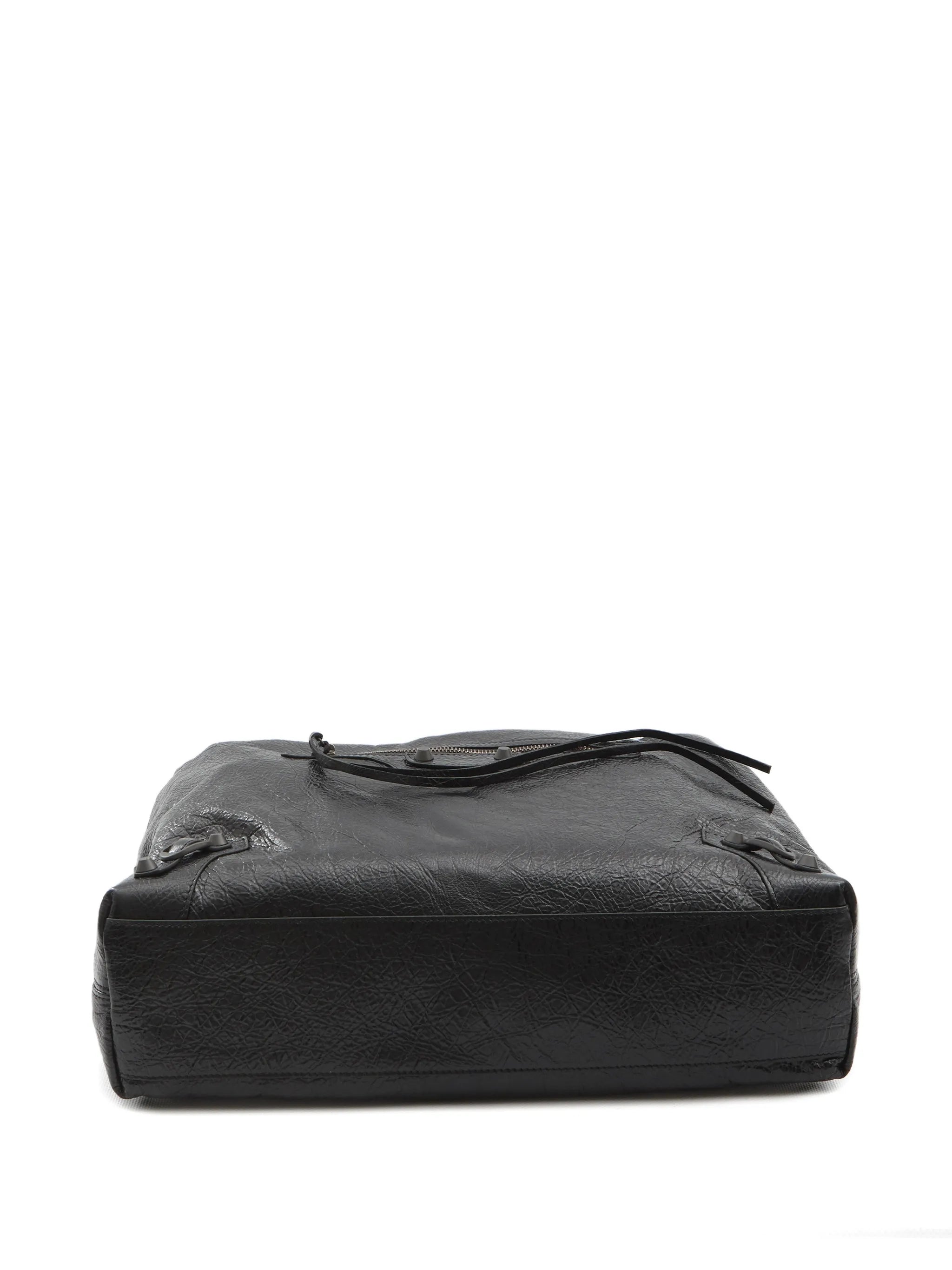 Le City Hobo medium arena zip leather tote bag