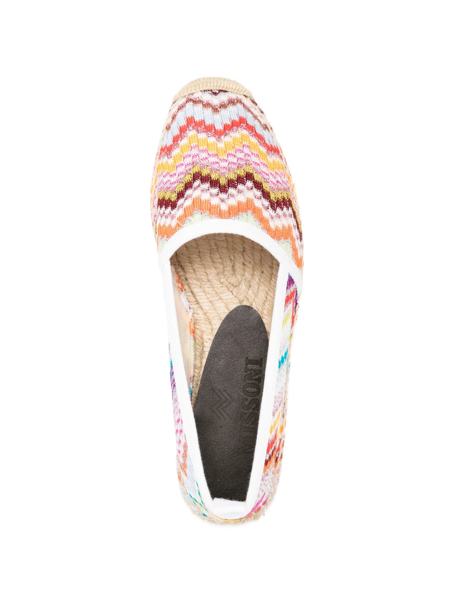 chevron-pattern espadrilles