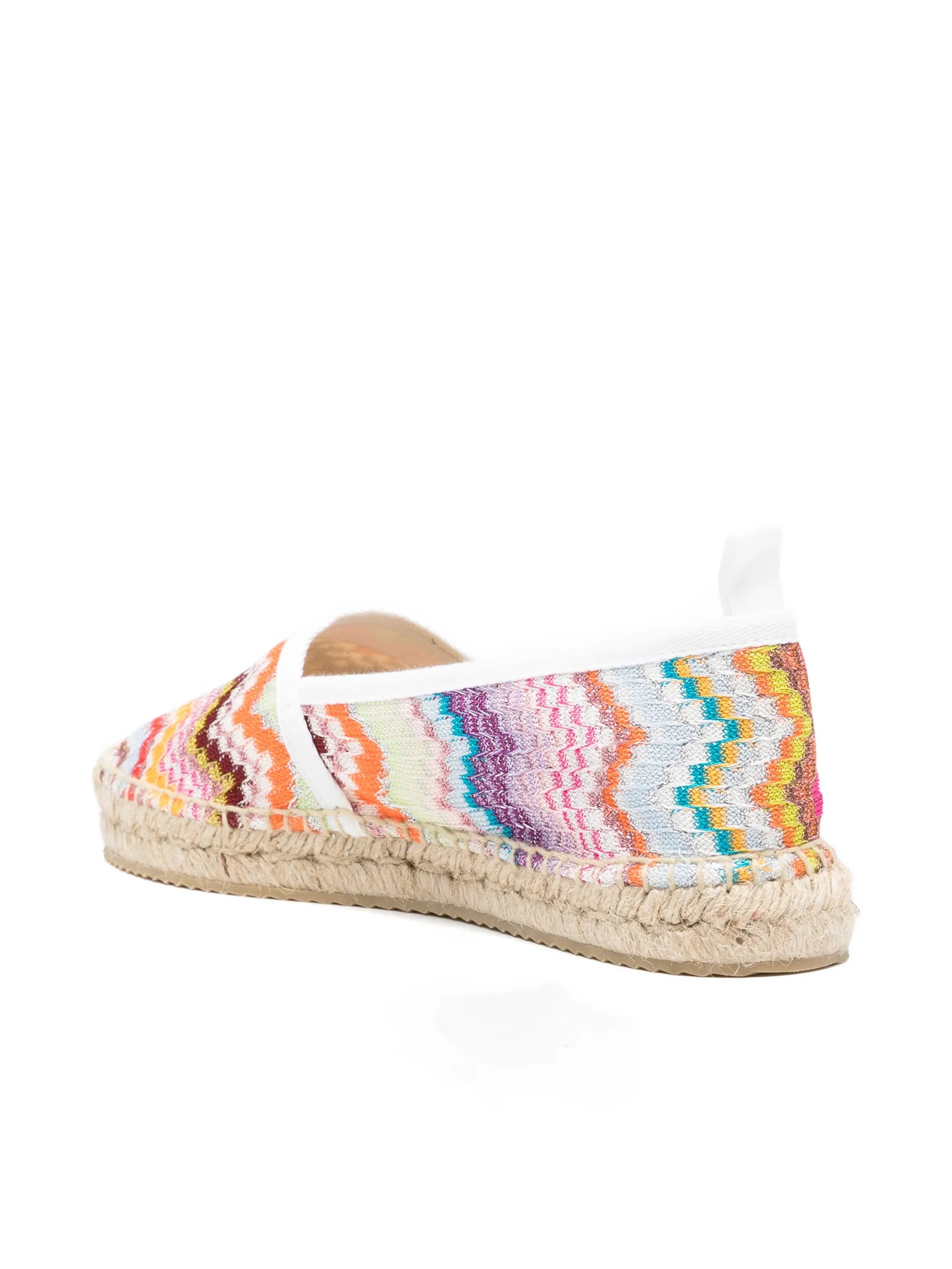 chevron-pattern espadrilles