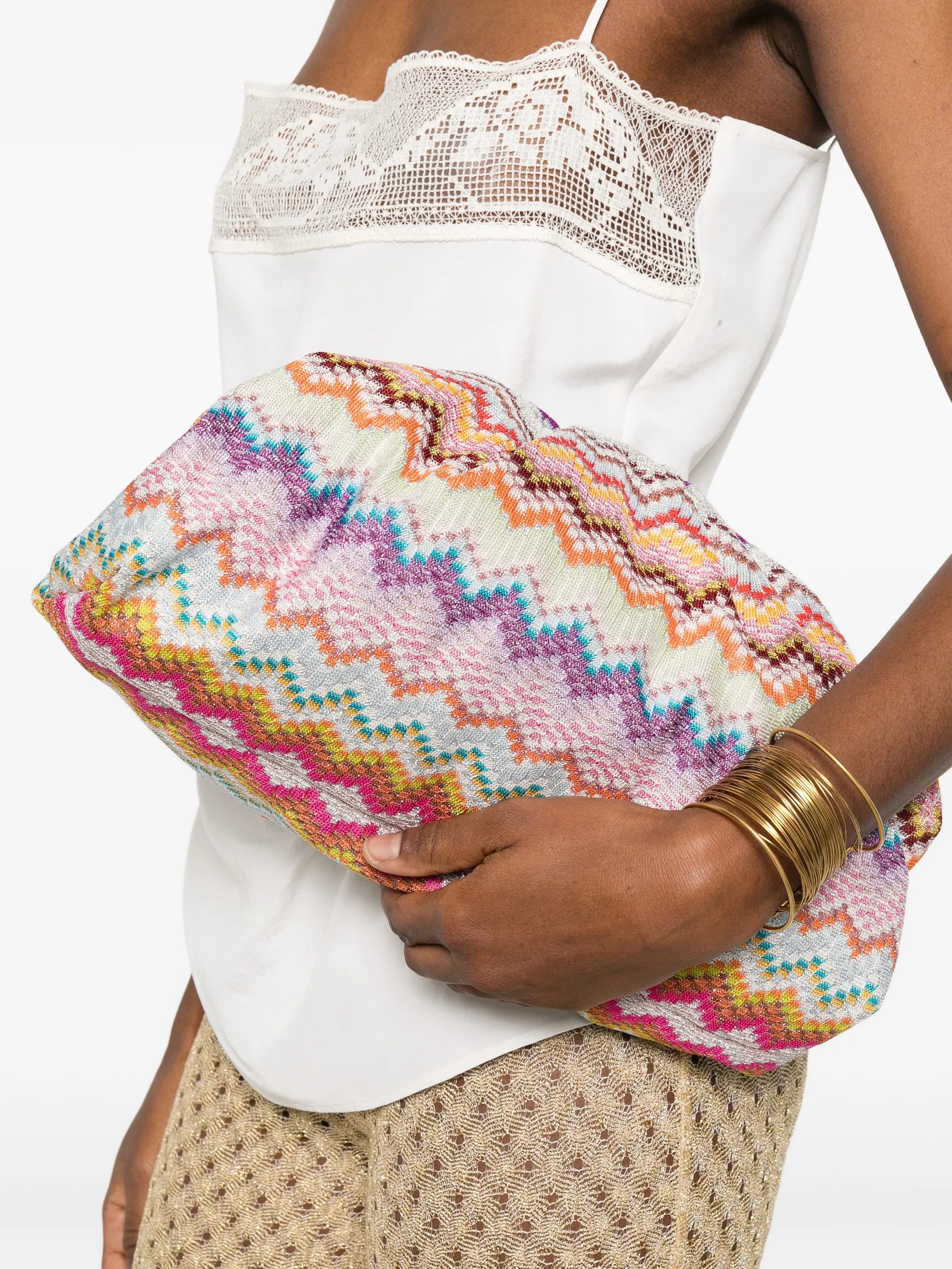 zig zag shoulder bag