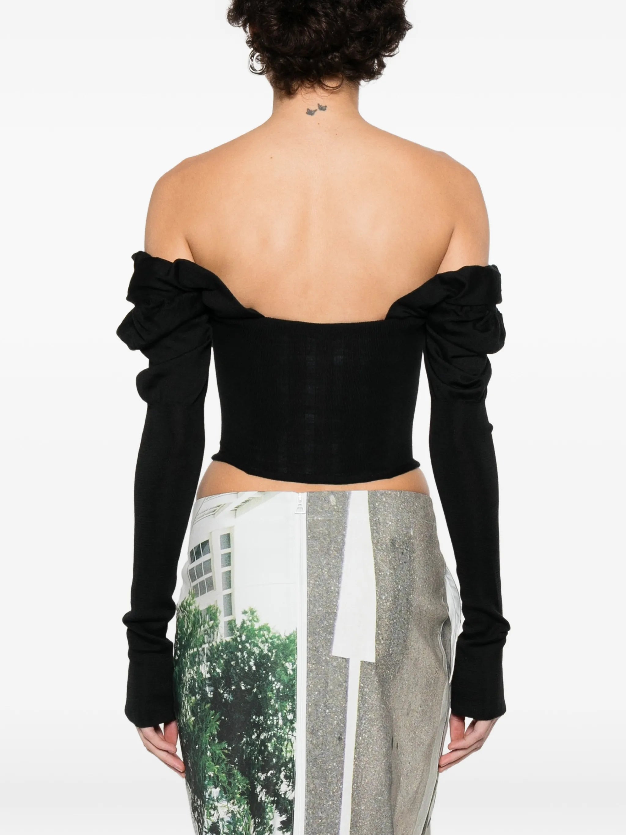 button bea corset top