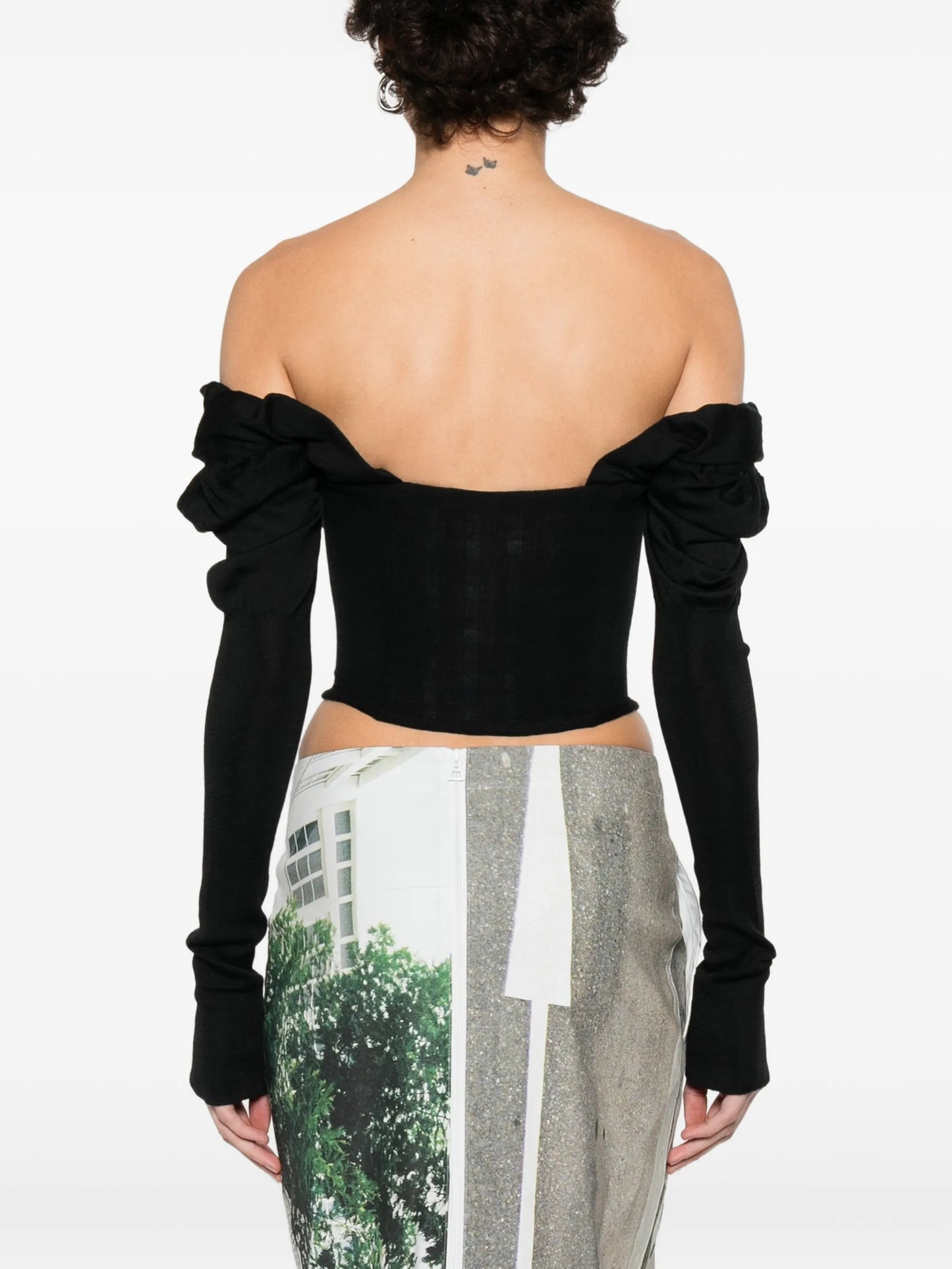 button bea corset top