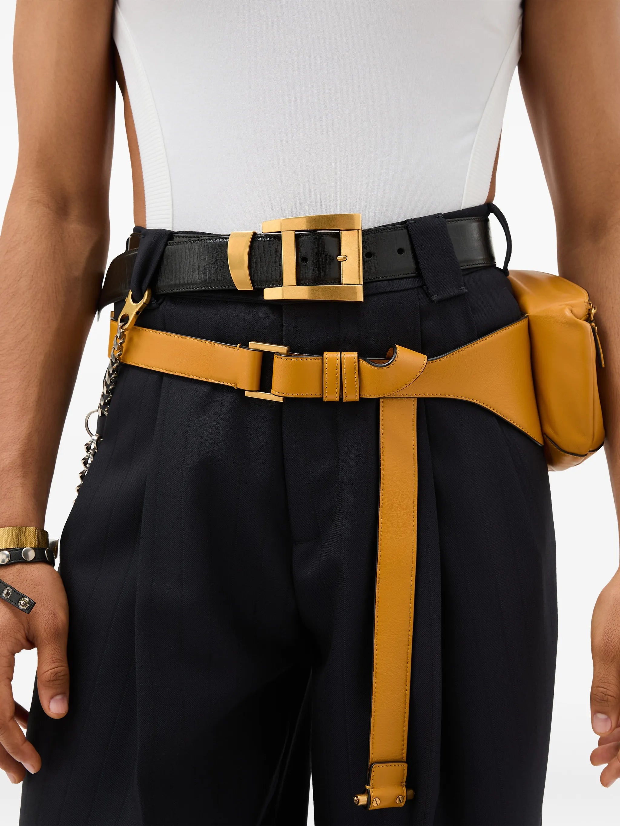 leather belt 4 cm