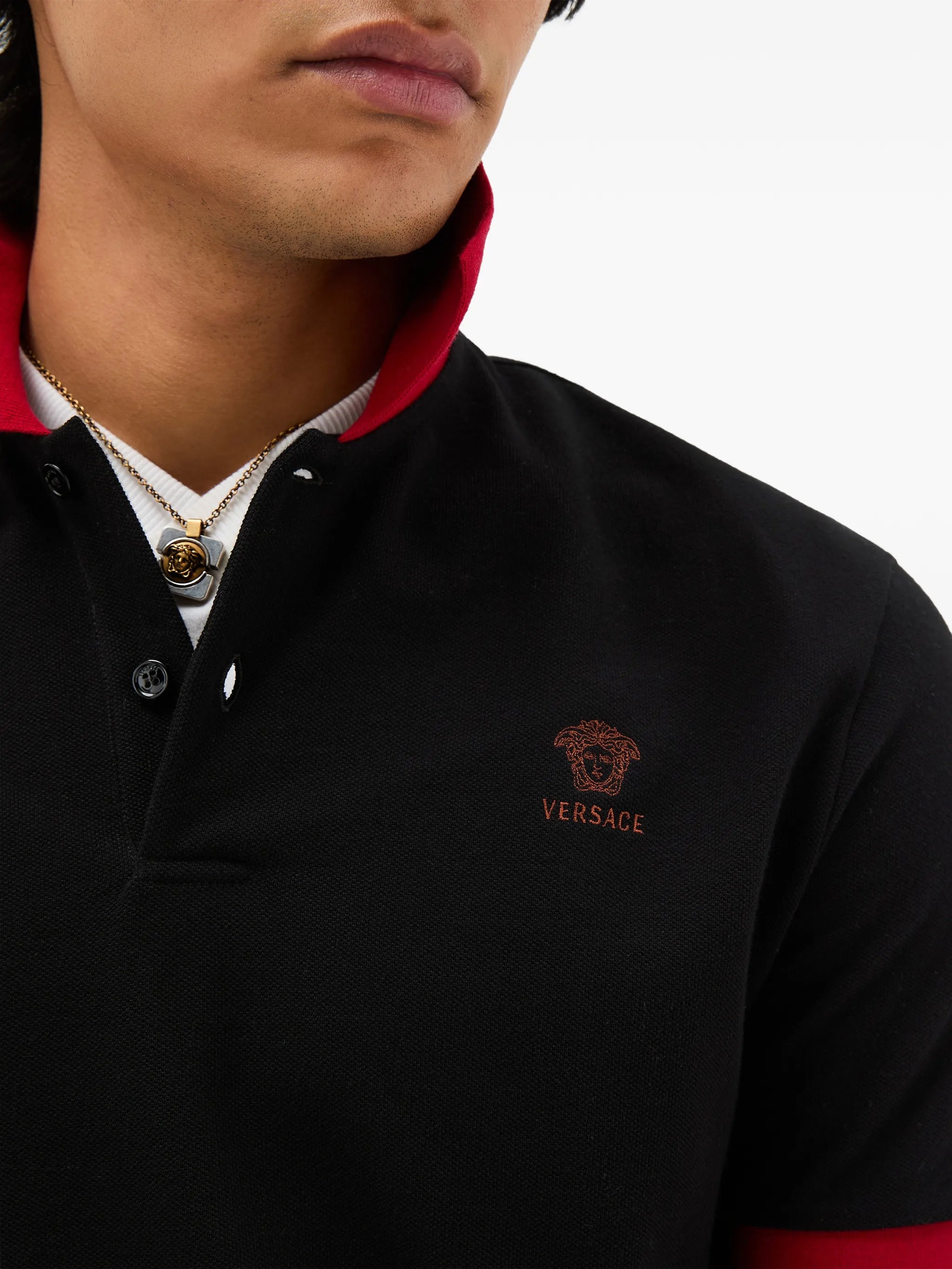short-sleeve logo polo shirt