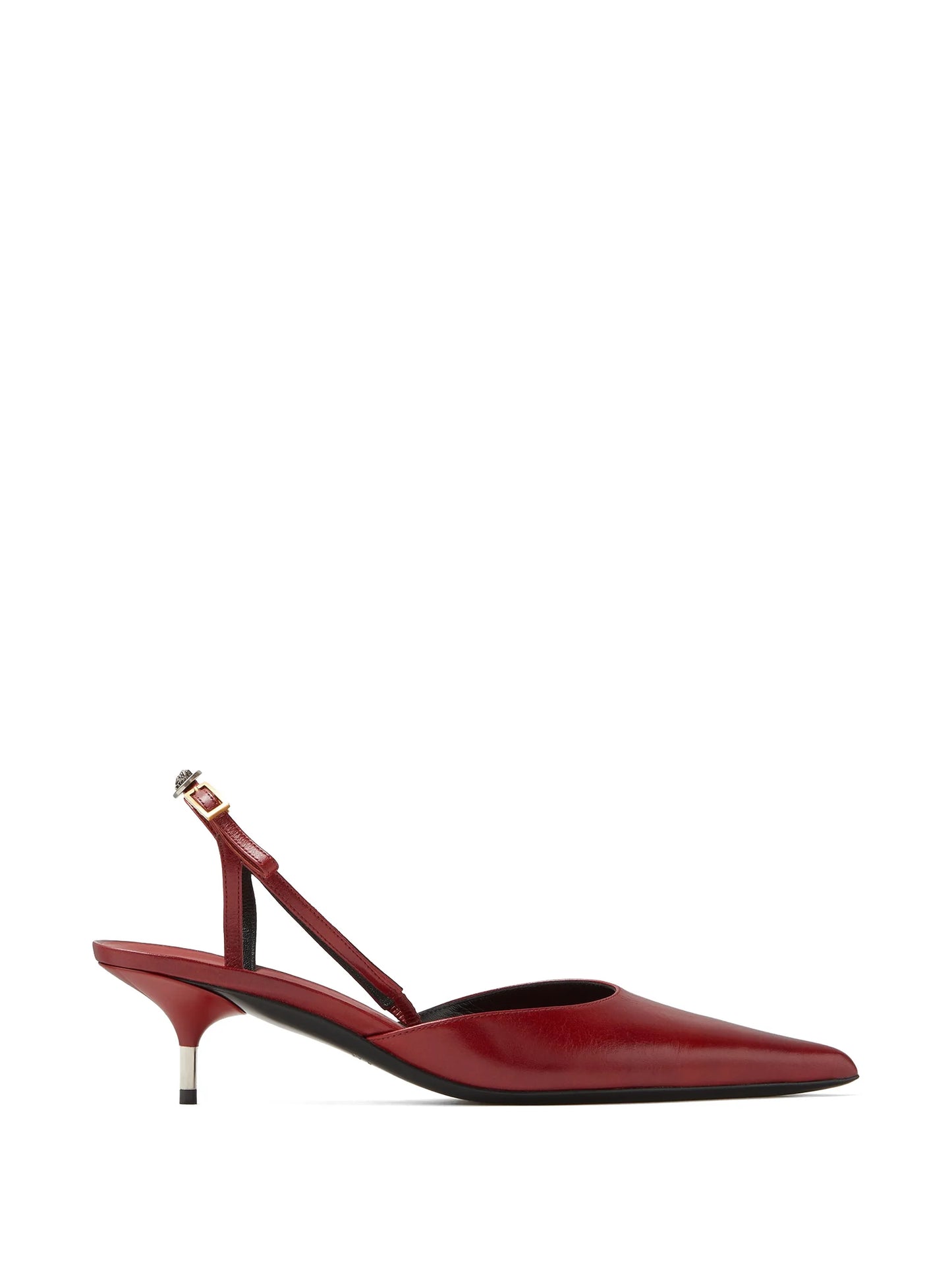 point-toe buckle pumps