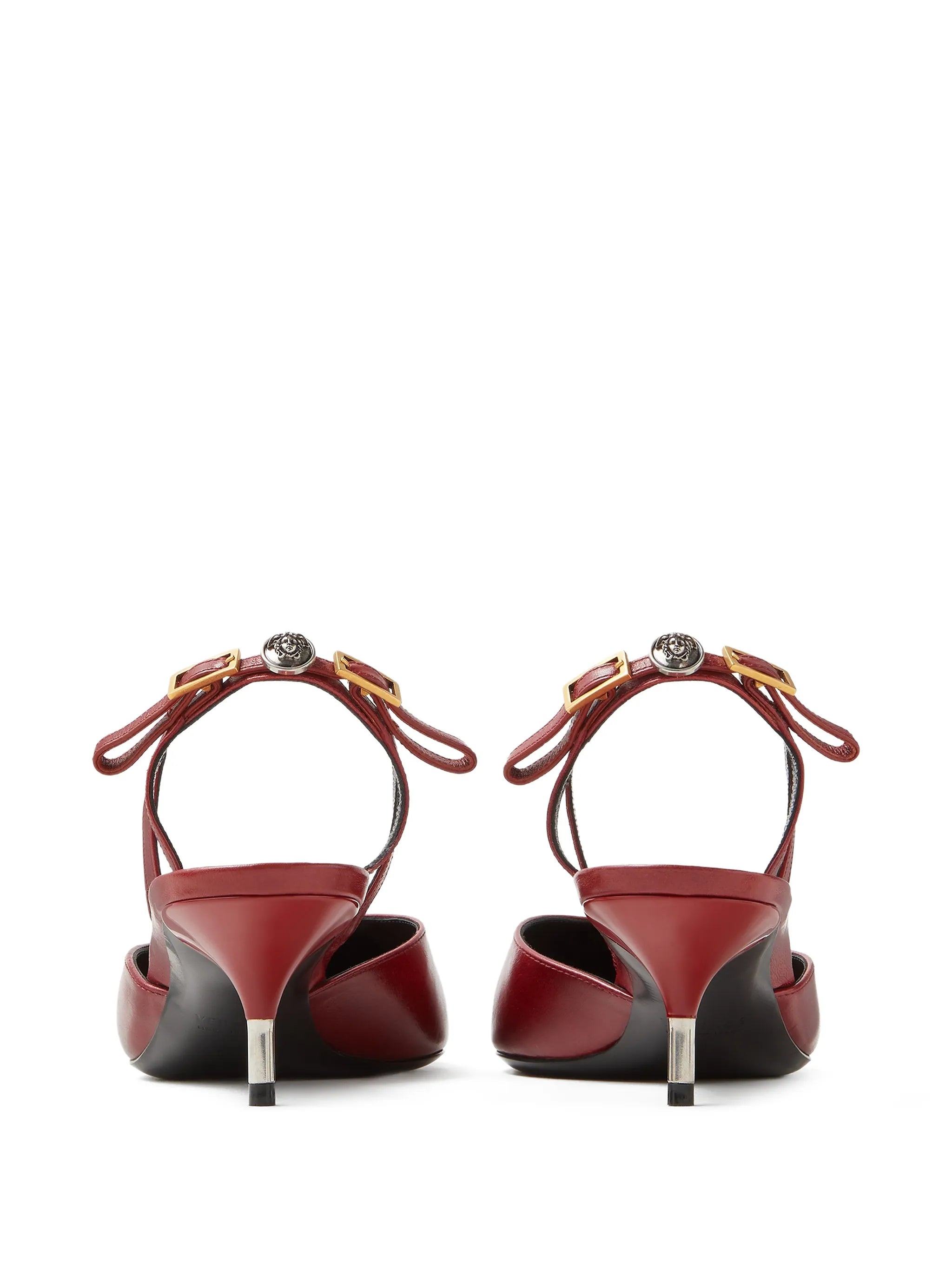 point-toe buckle pumps