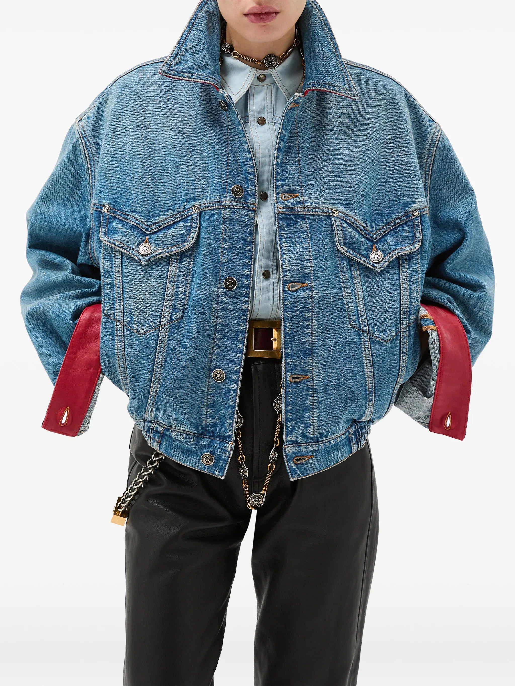 cuff collared jacket