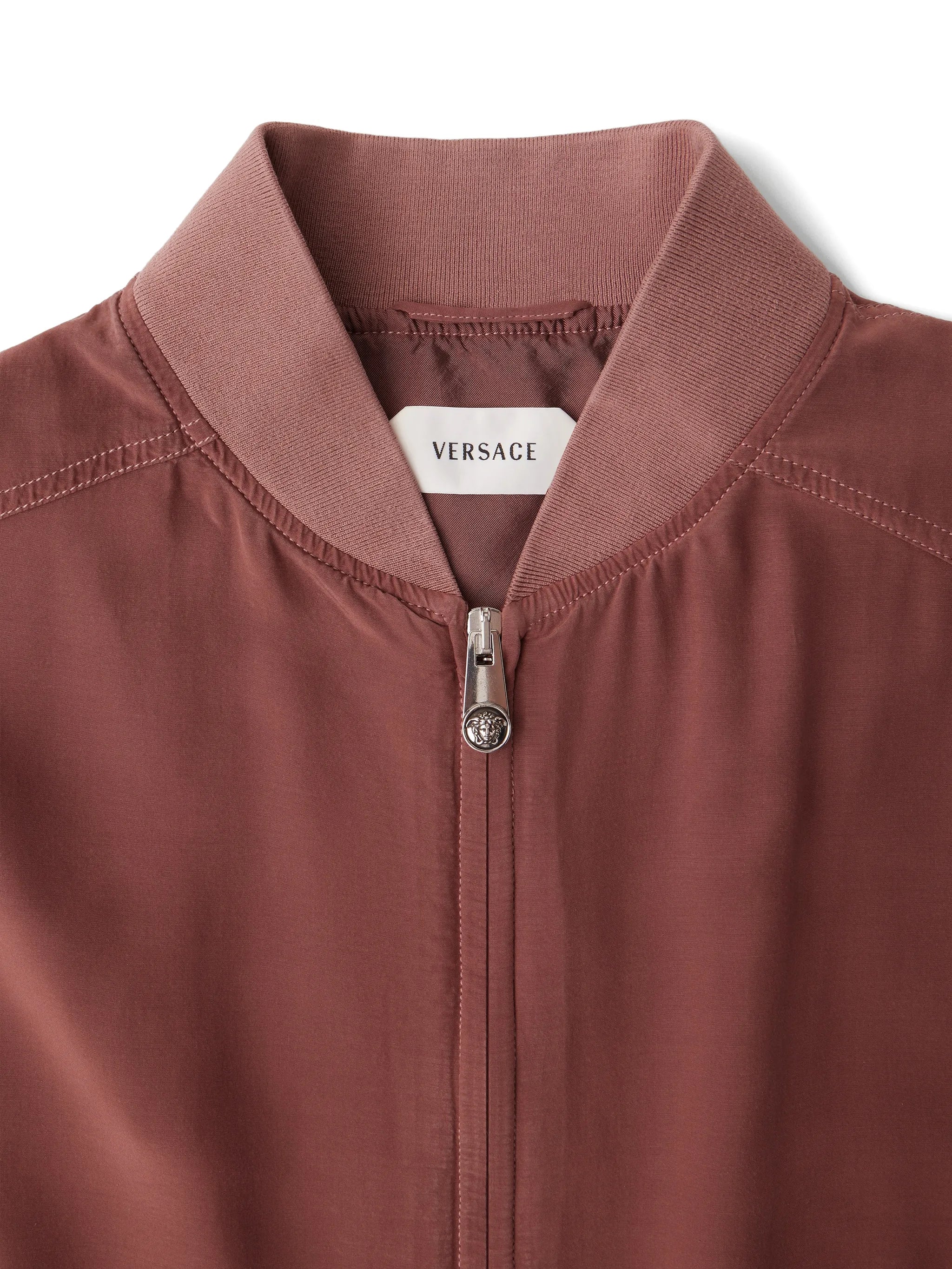 logo-embroidered bomber jacket