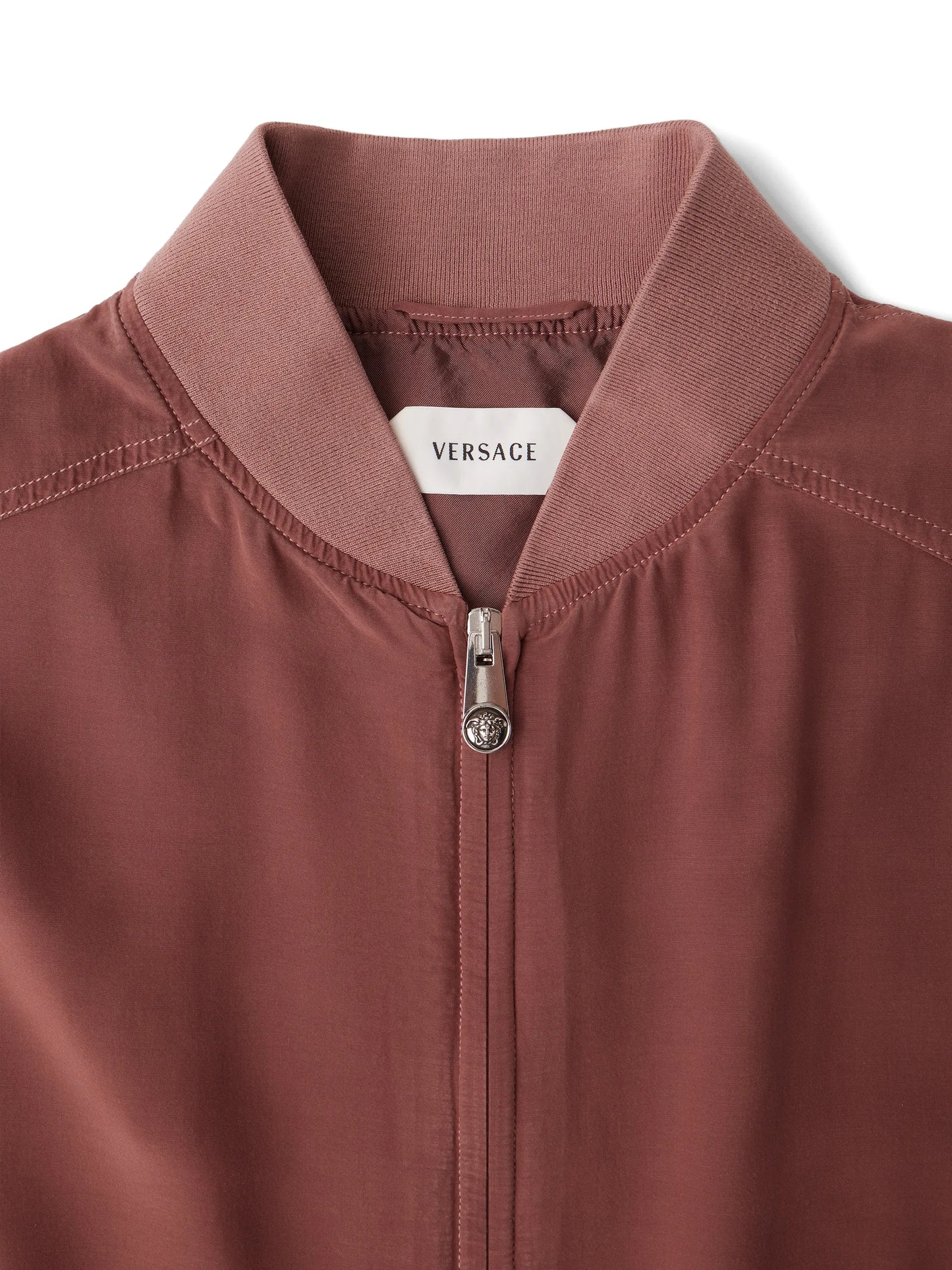 logo-embroidered bomber jacket