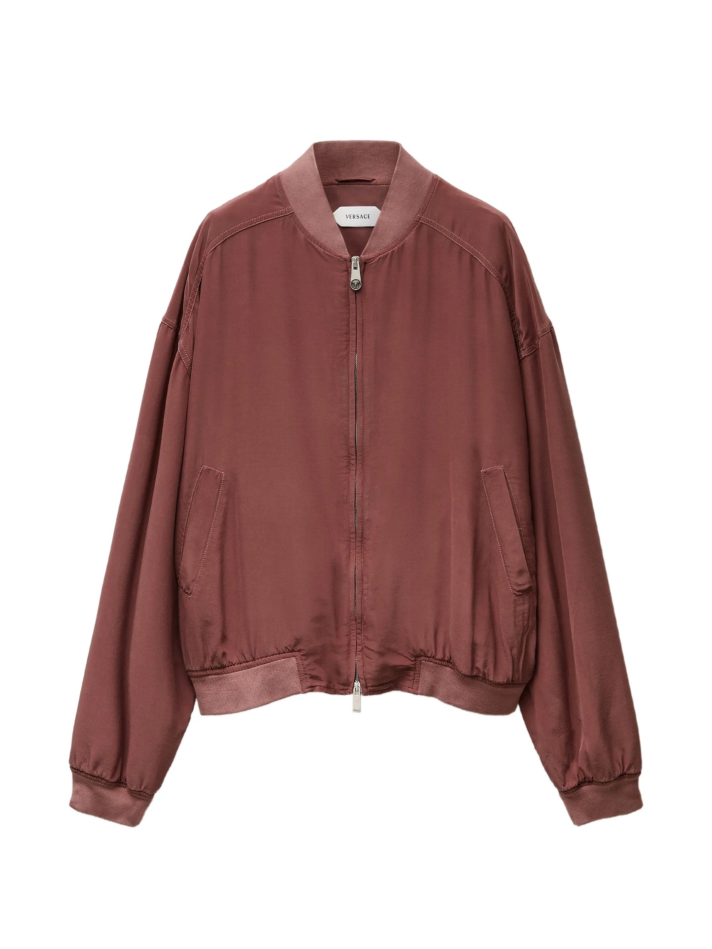 logo-embroidered bomber jacket