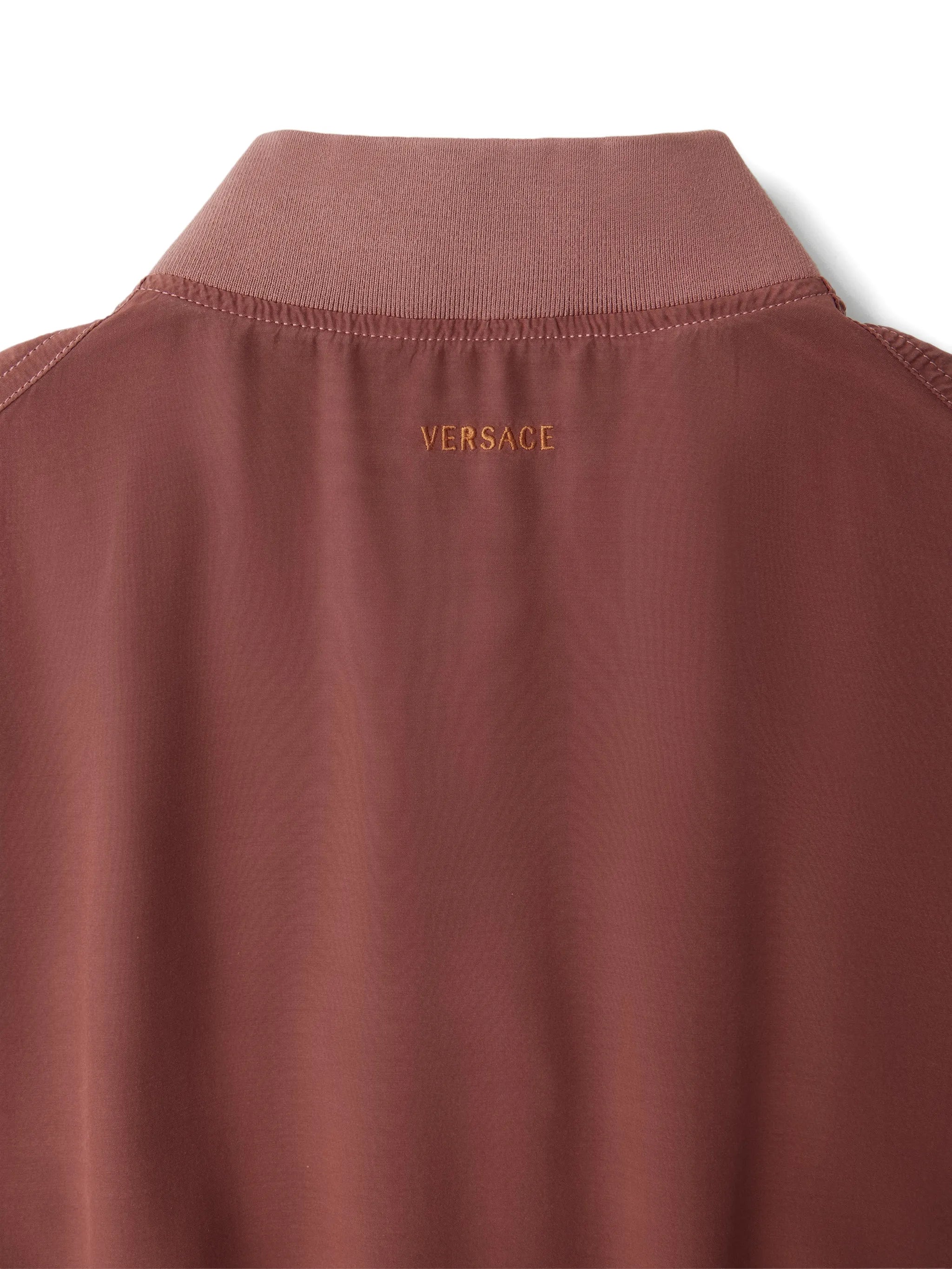 logo-embroidered bomber jacket