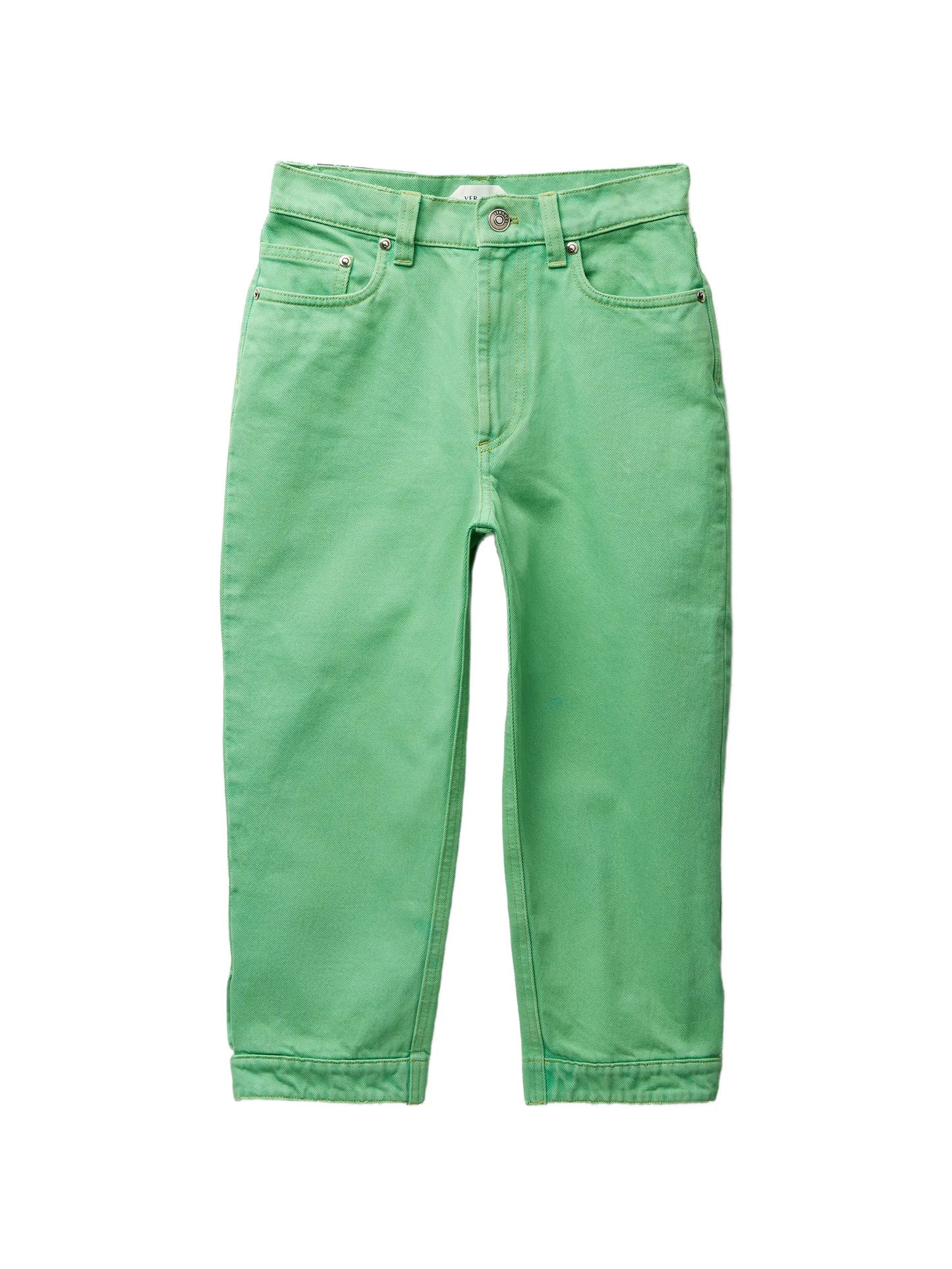 cropped denim jeans
