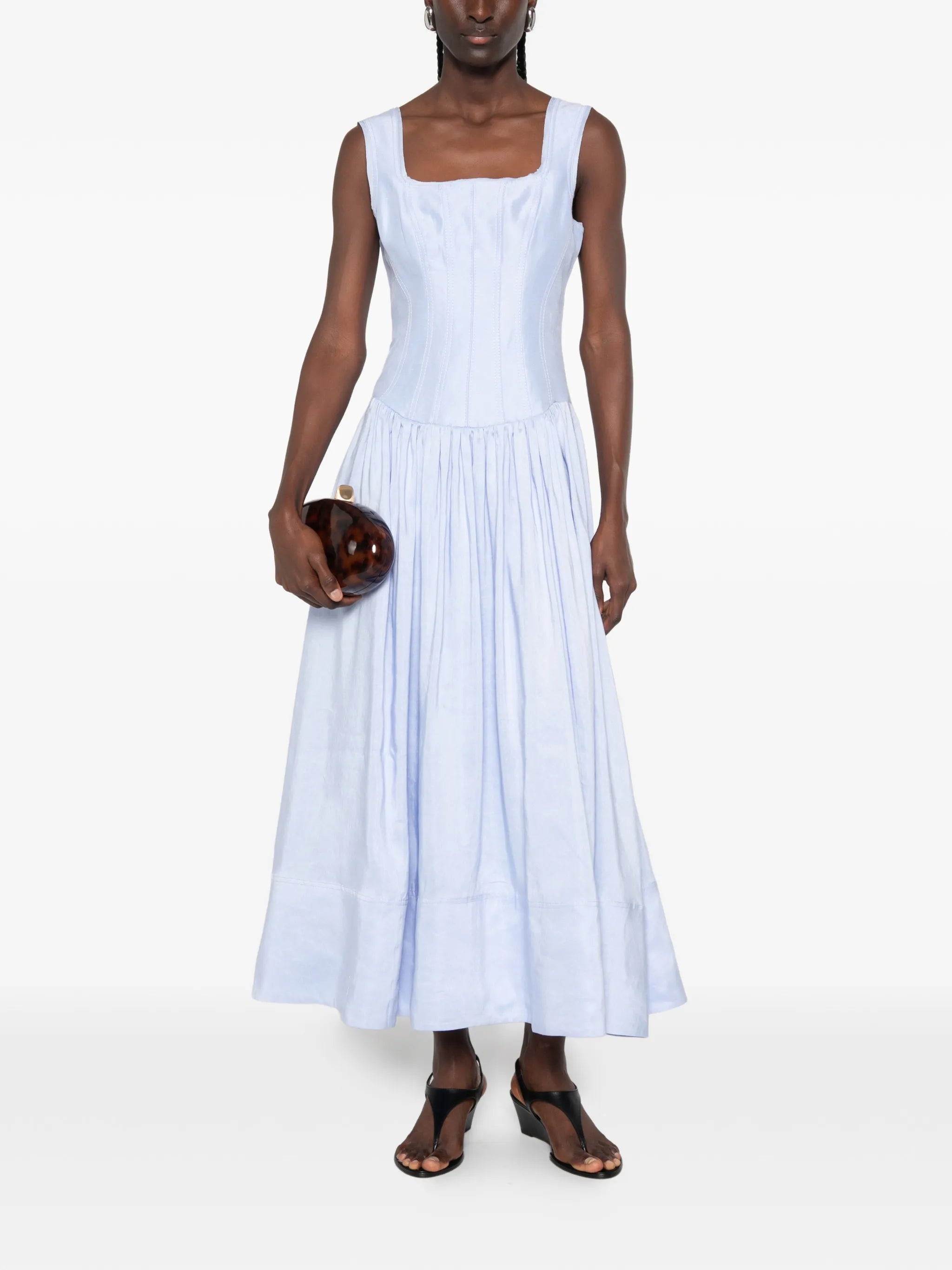 Spirelle panelled midi dress