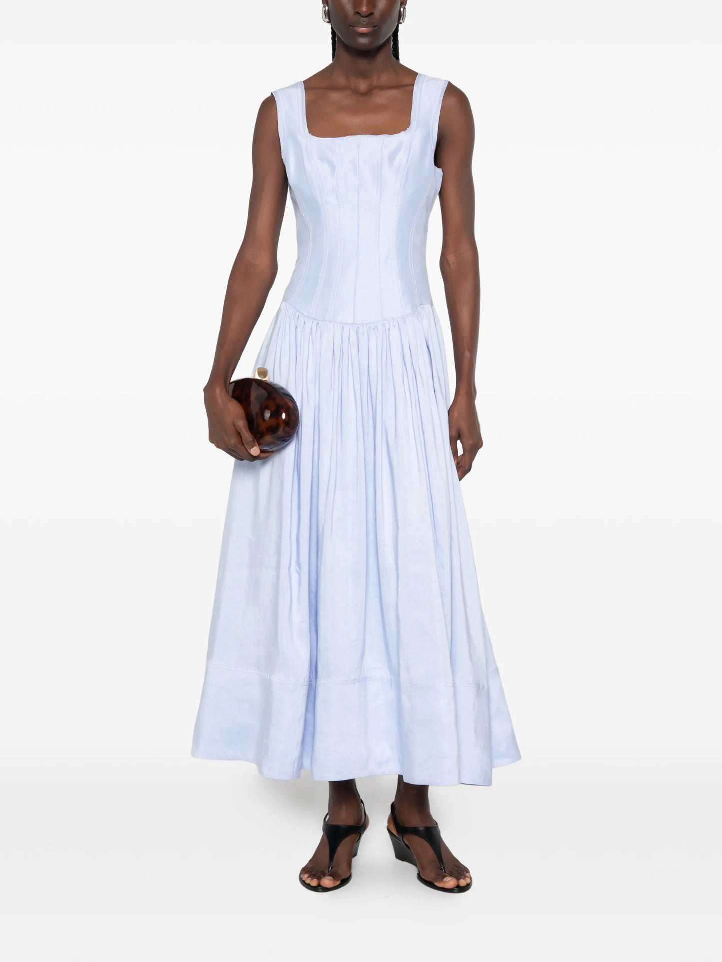 Spirelle panelled midi dress