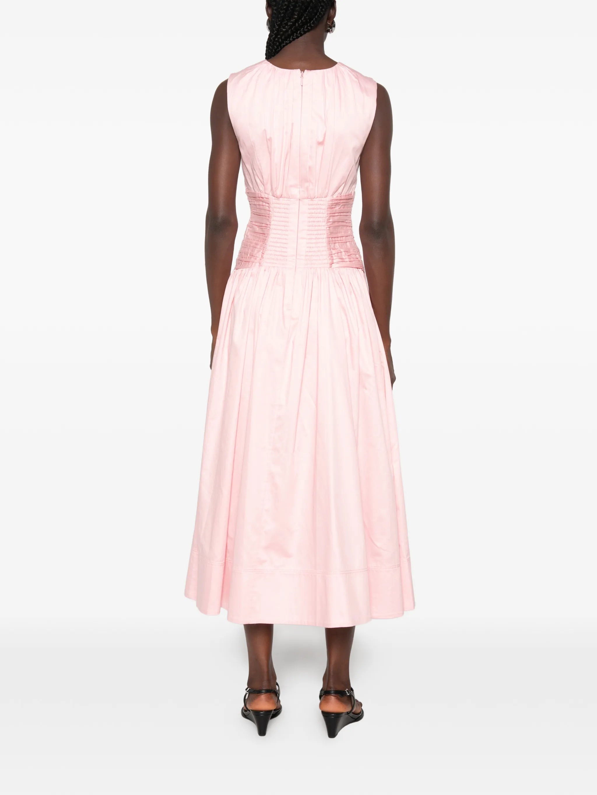 Agatha knot-detail midi dress
