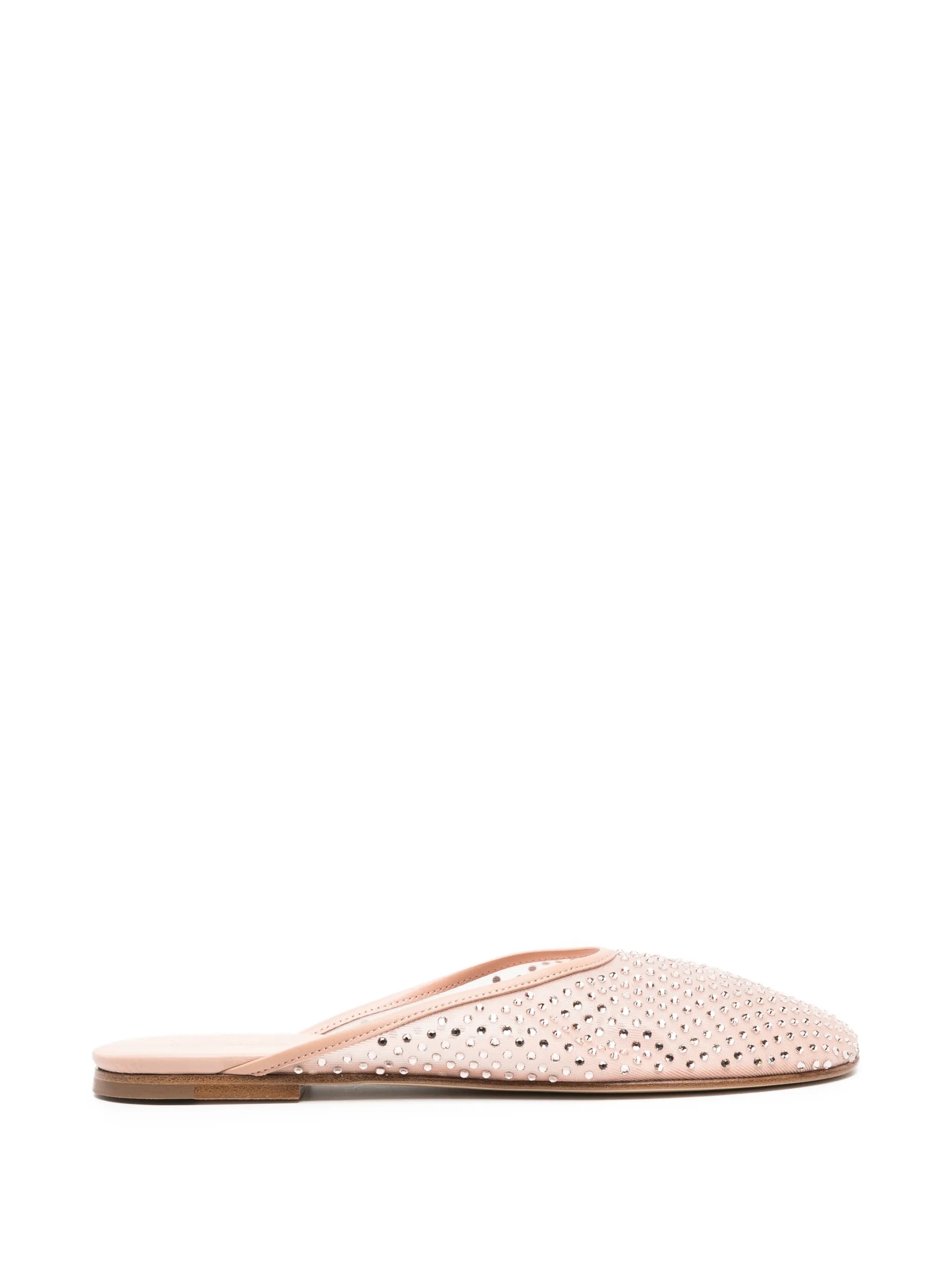 Balla mesh crystal slippers