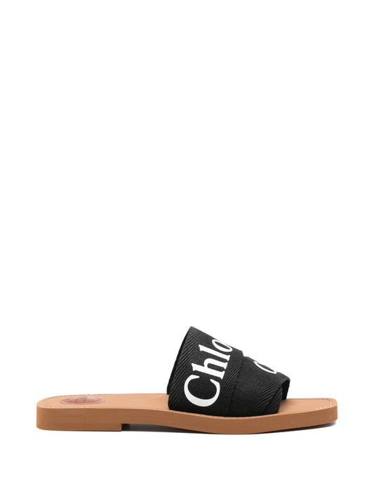 Woody logo-detail sandals