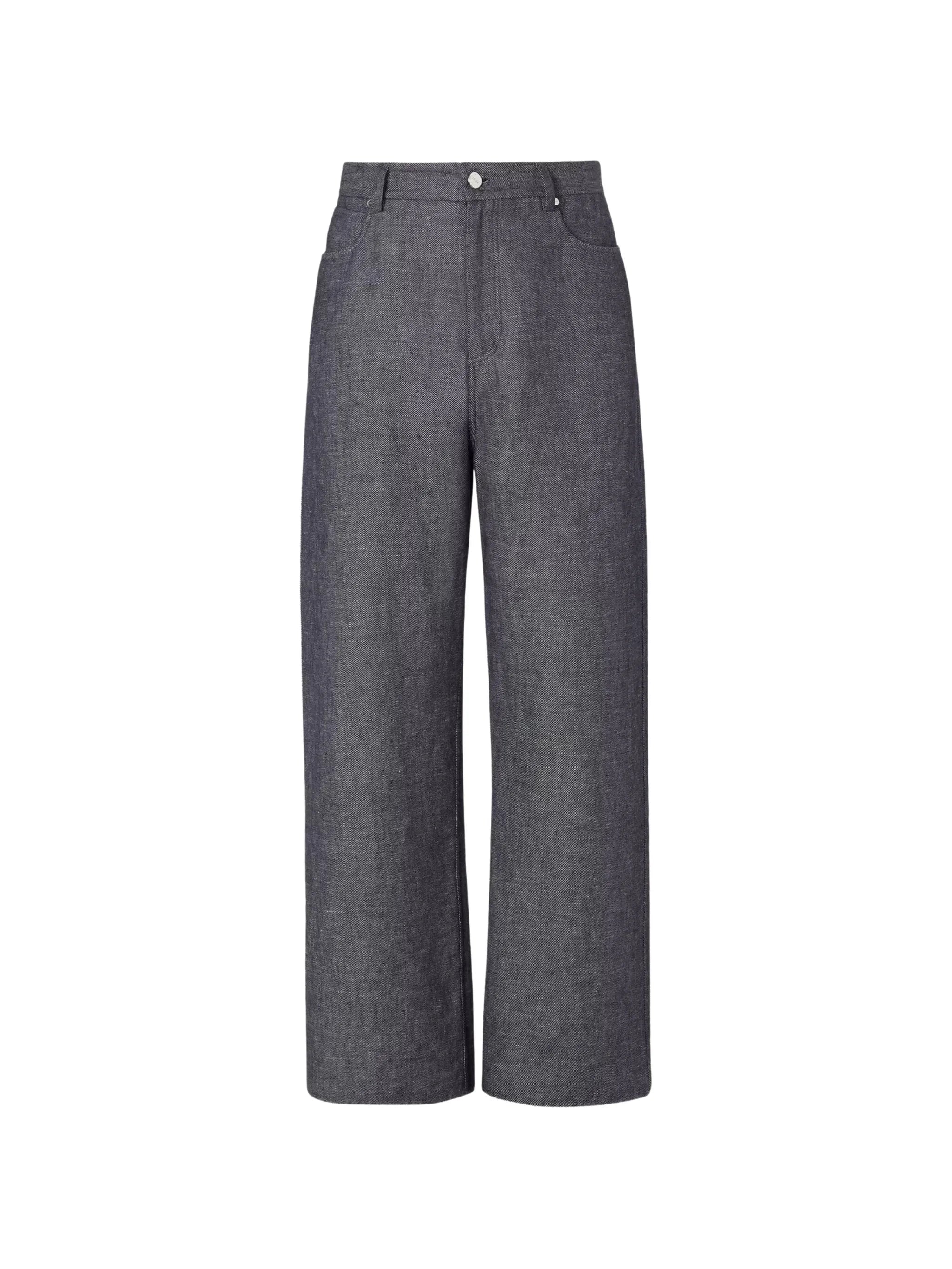 straight-leg trousers