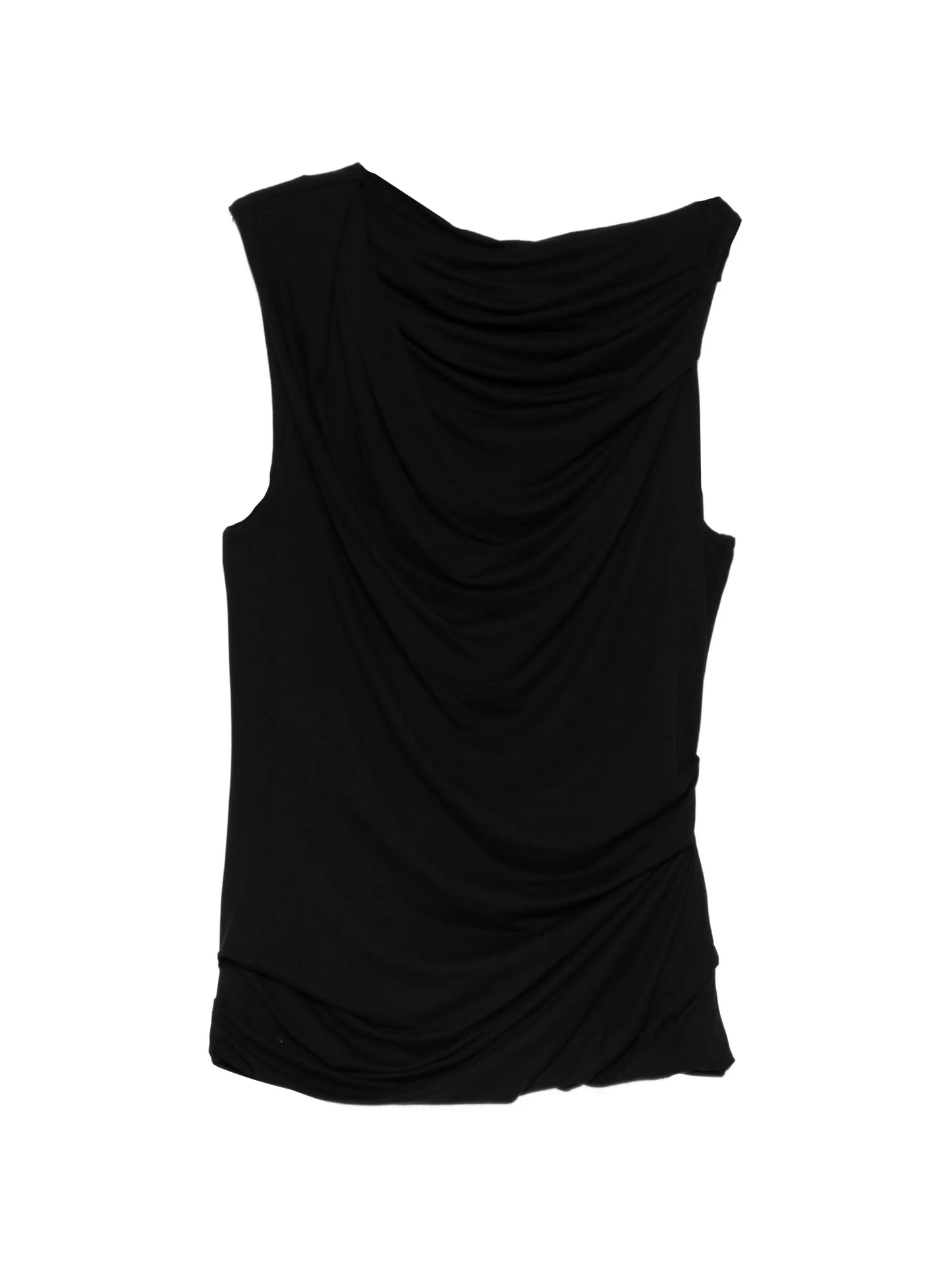 sleeveless draped top