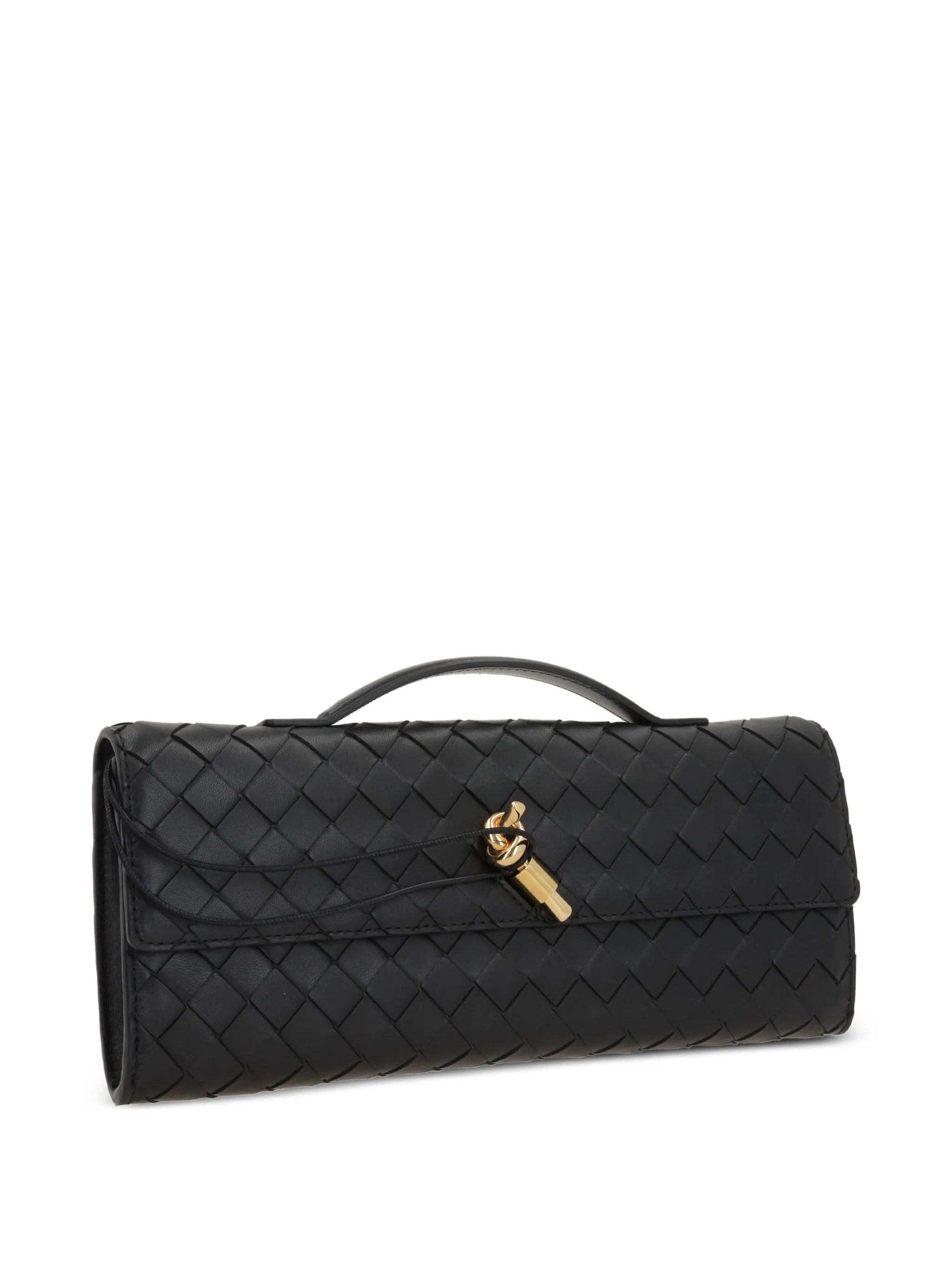 Andiamo Intrecciato knotted clutch bag