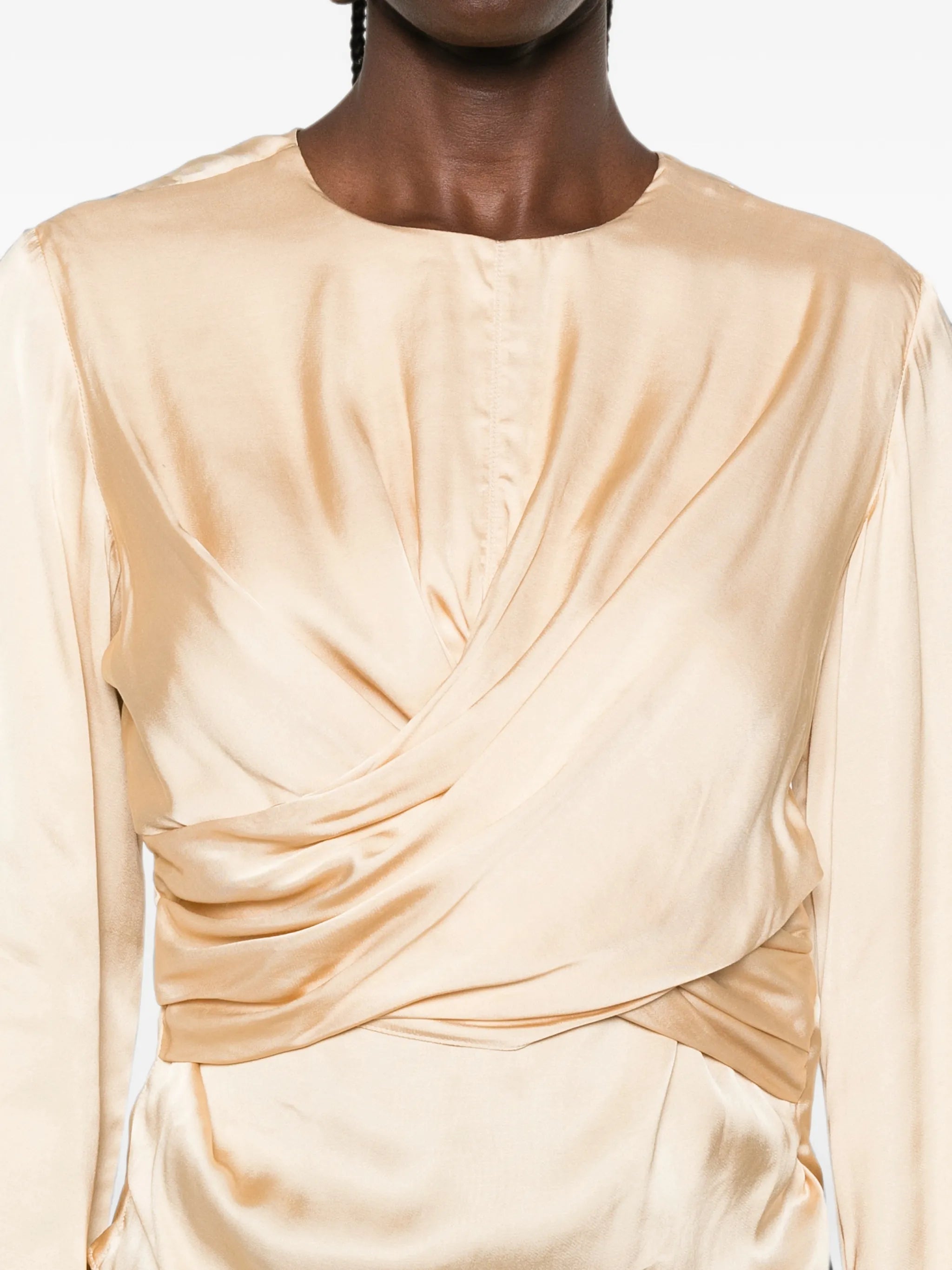 Neame crossover-detail blouse