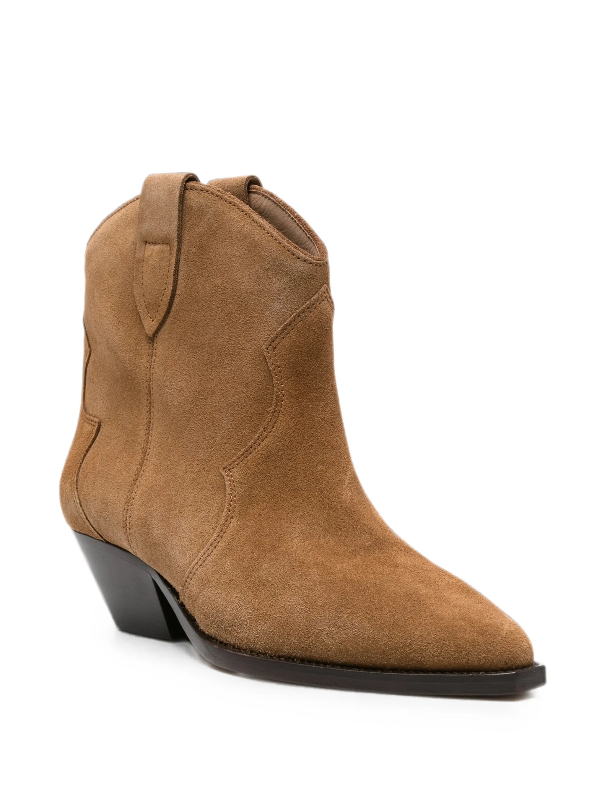 Dewina suede western ankle boots