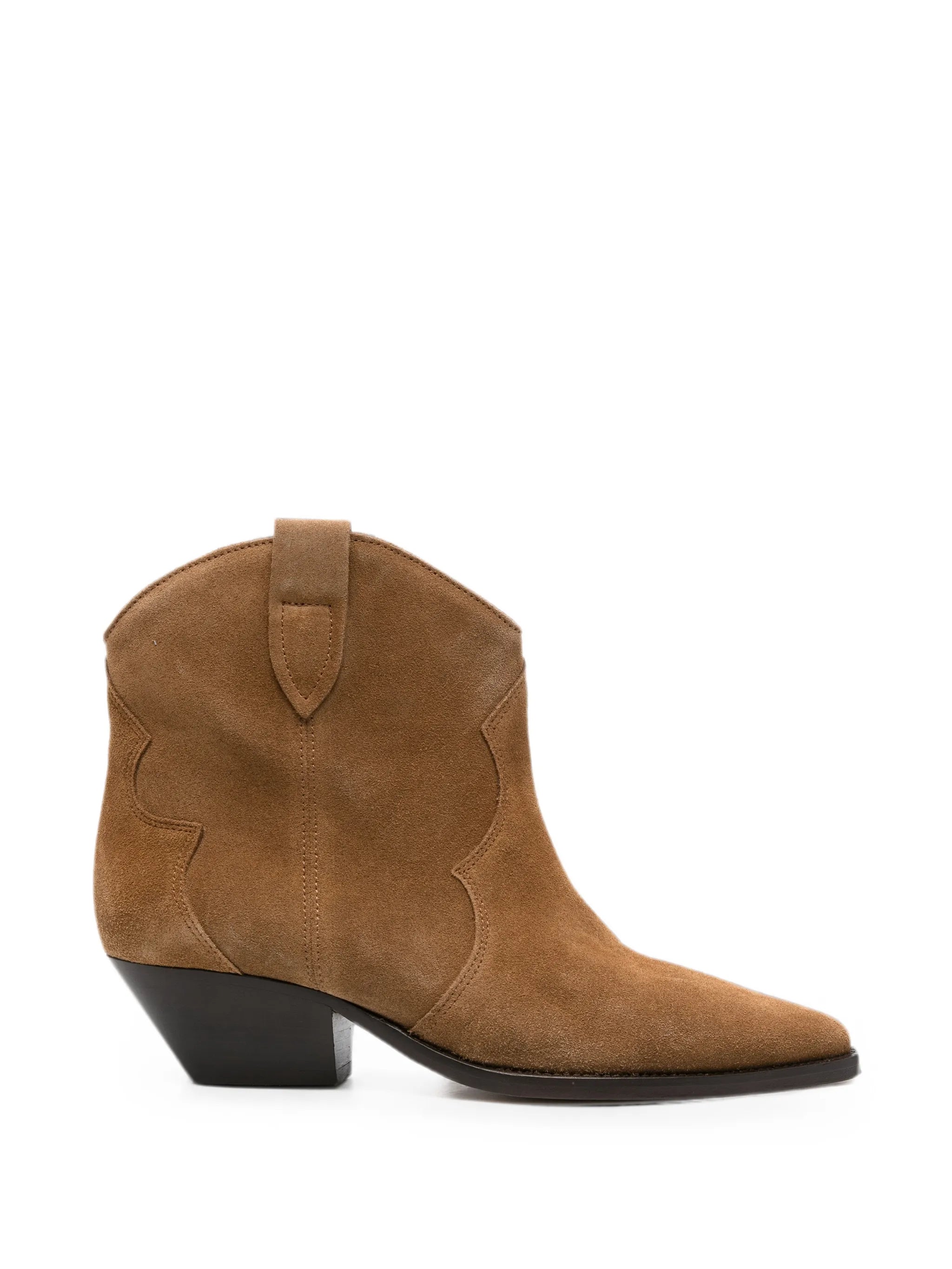 Dewina suede western ankle boots