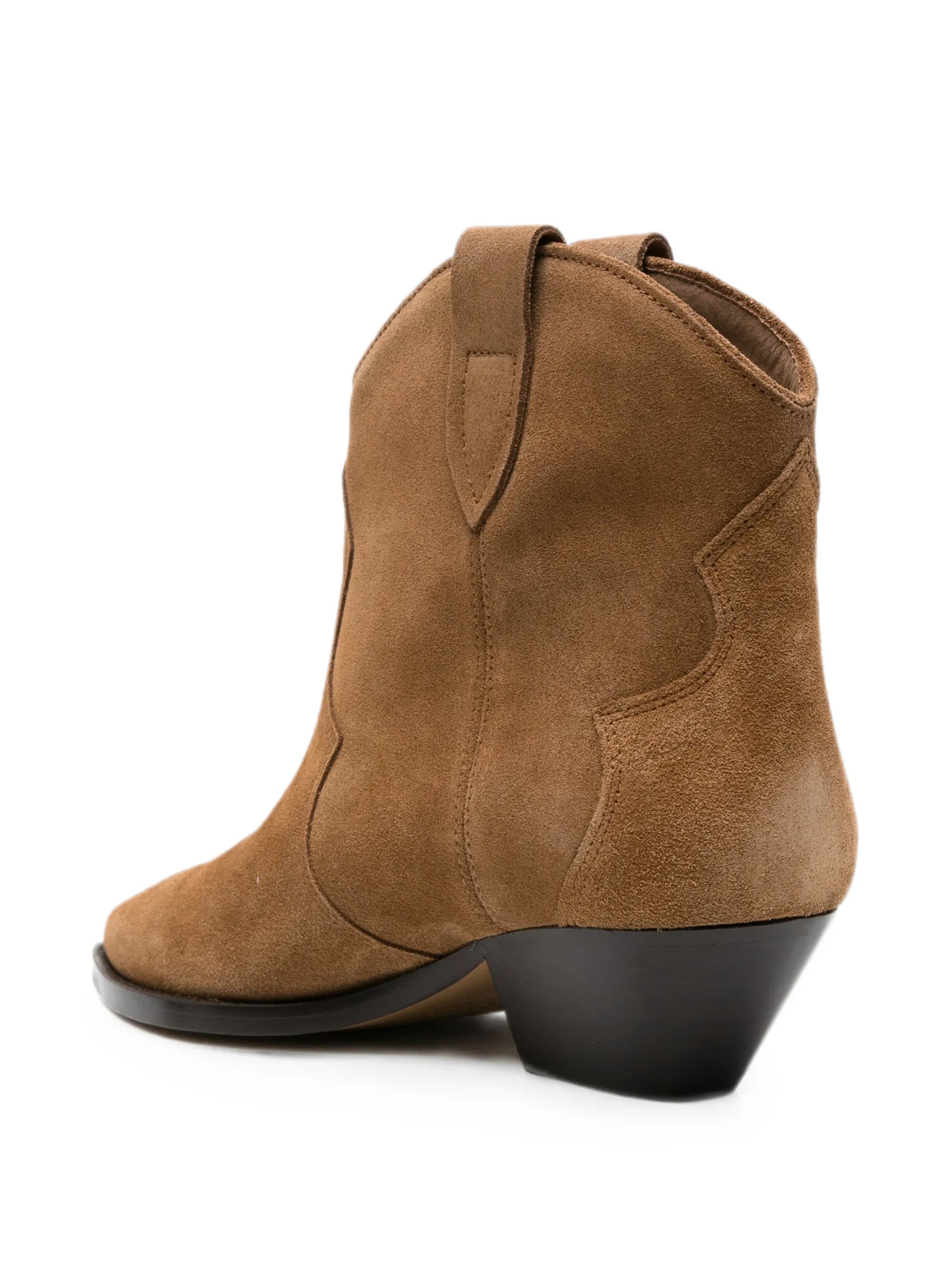 Dewina suede western ankle boots