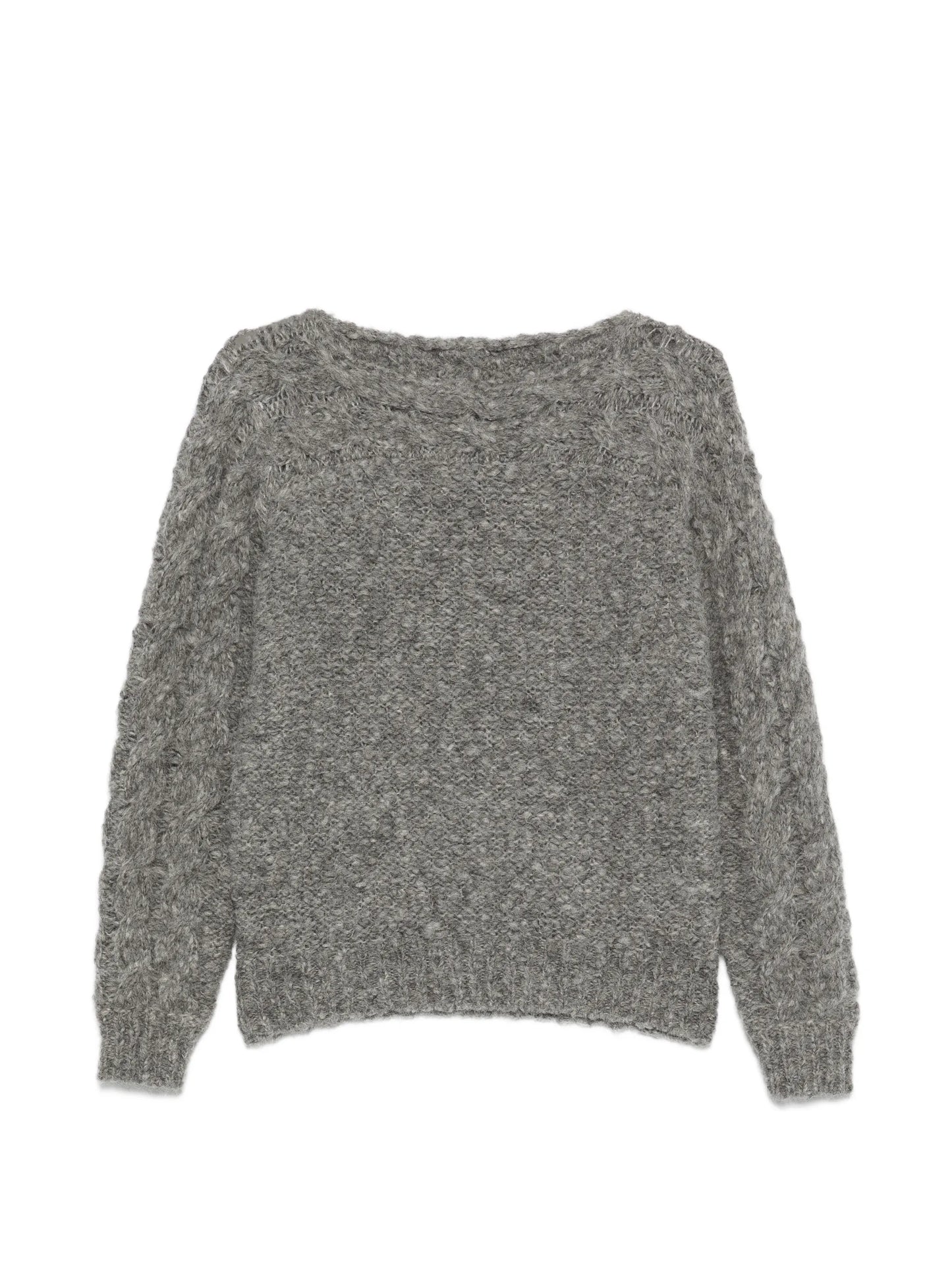Ponara cable-knit boat-neck sweater