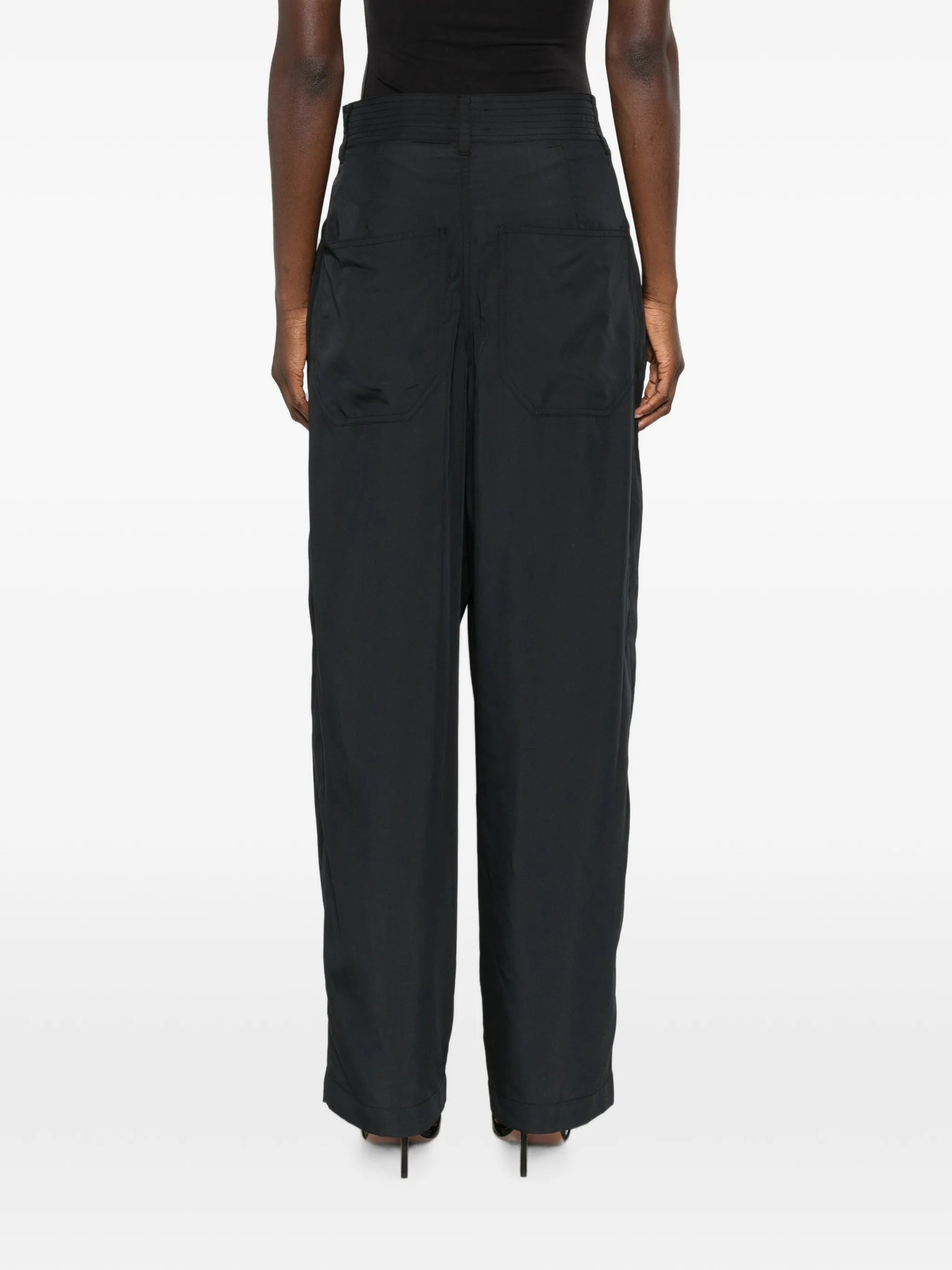 Inaya drawstring-fastening palazzo pants