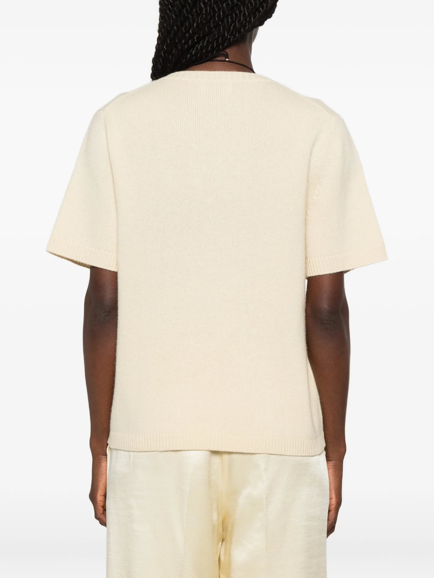 short-sleeve knitted T-shirt