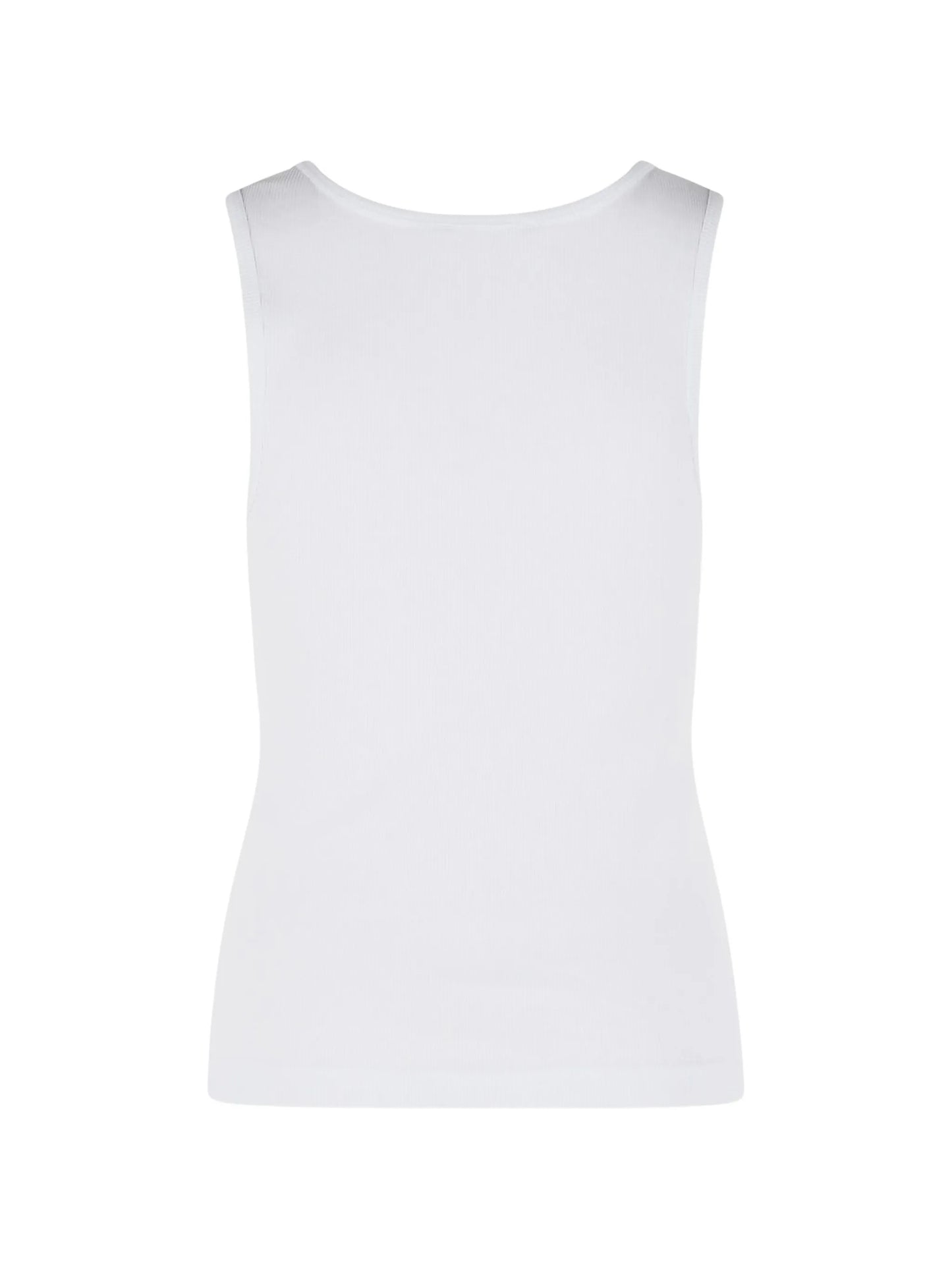 ribbed logo tank top