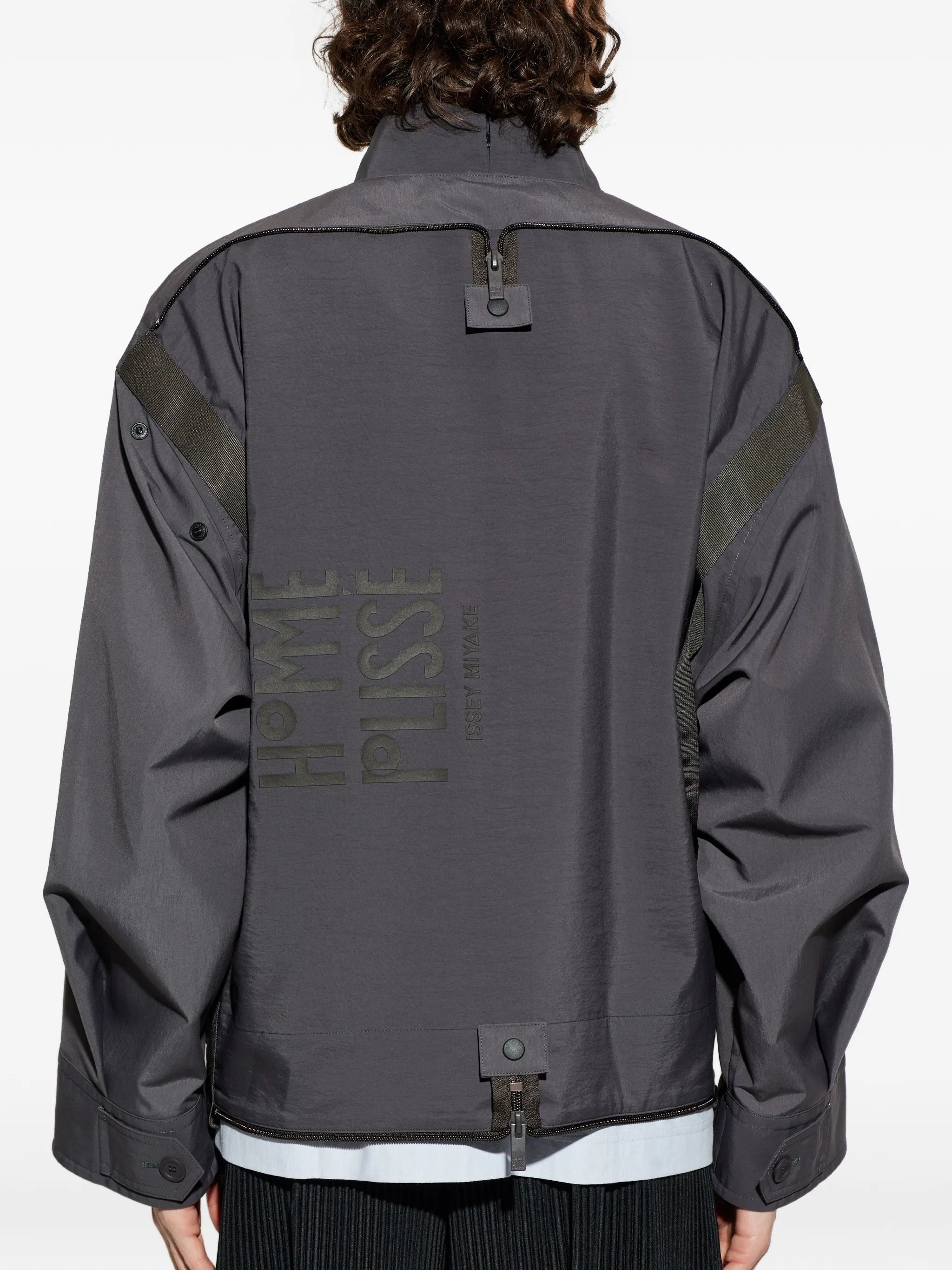 Carrier Carried button-front bomber jacket