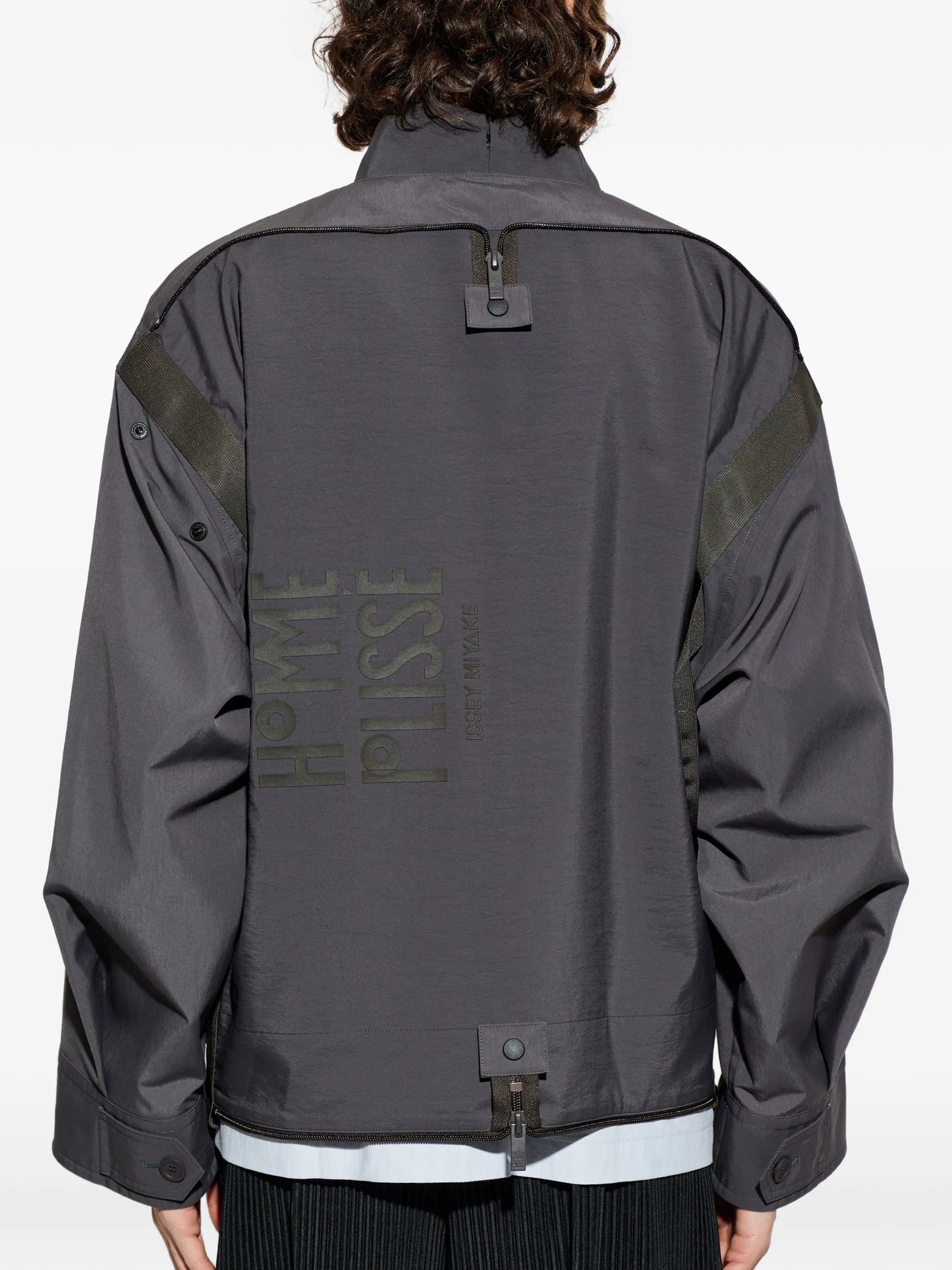 Carrier Carried button-front bomber jacket