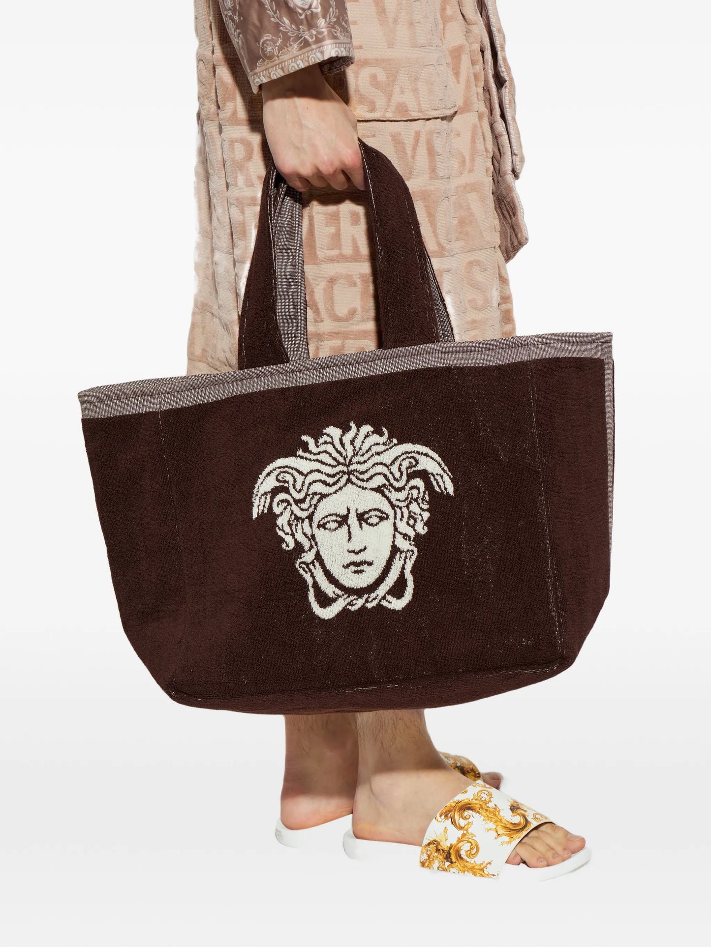 medusa embroidery tote bag