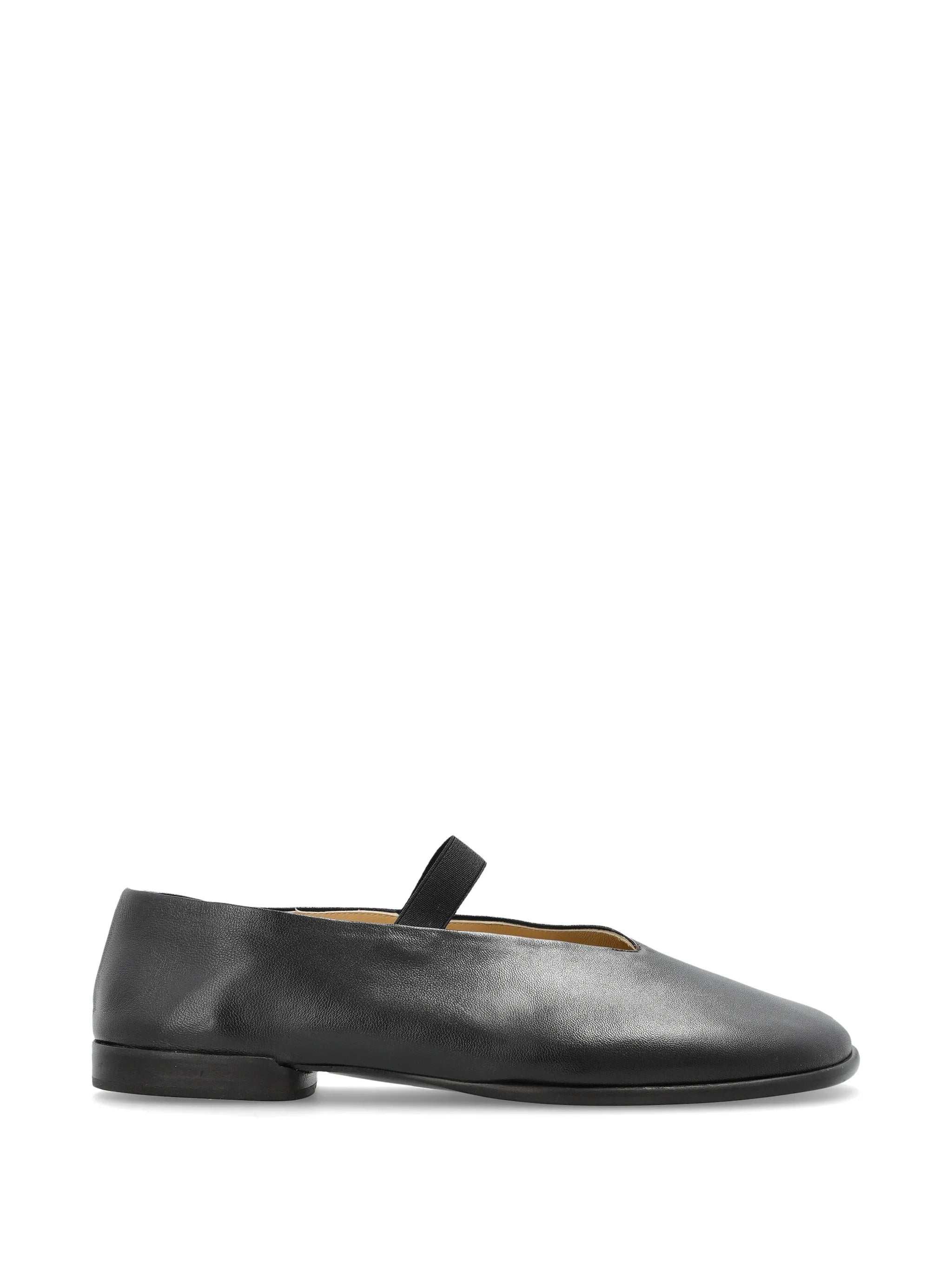 Glove ballerina in leather