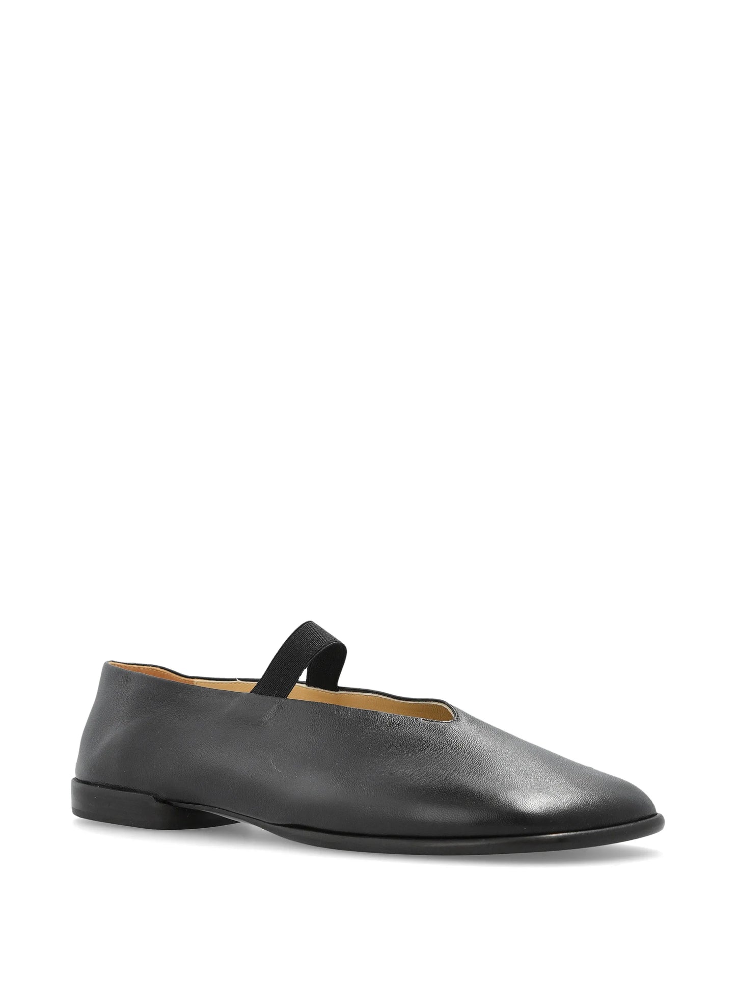 Glove ballerina in leather