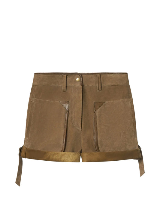 Marline suede shorts