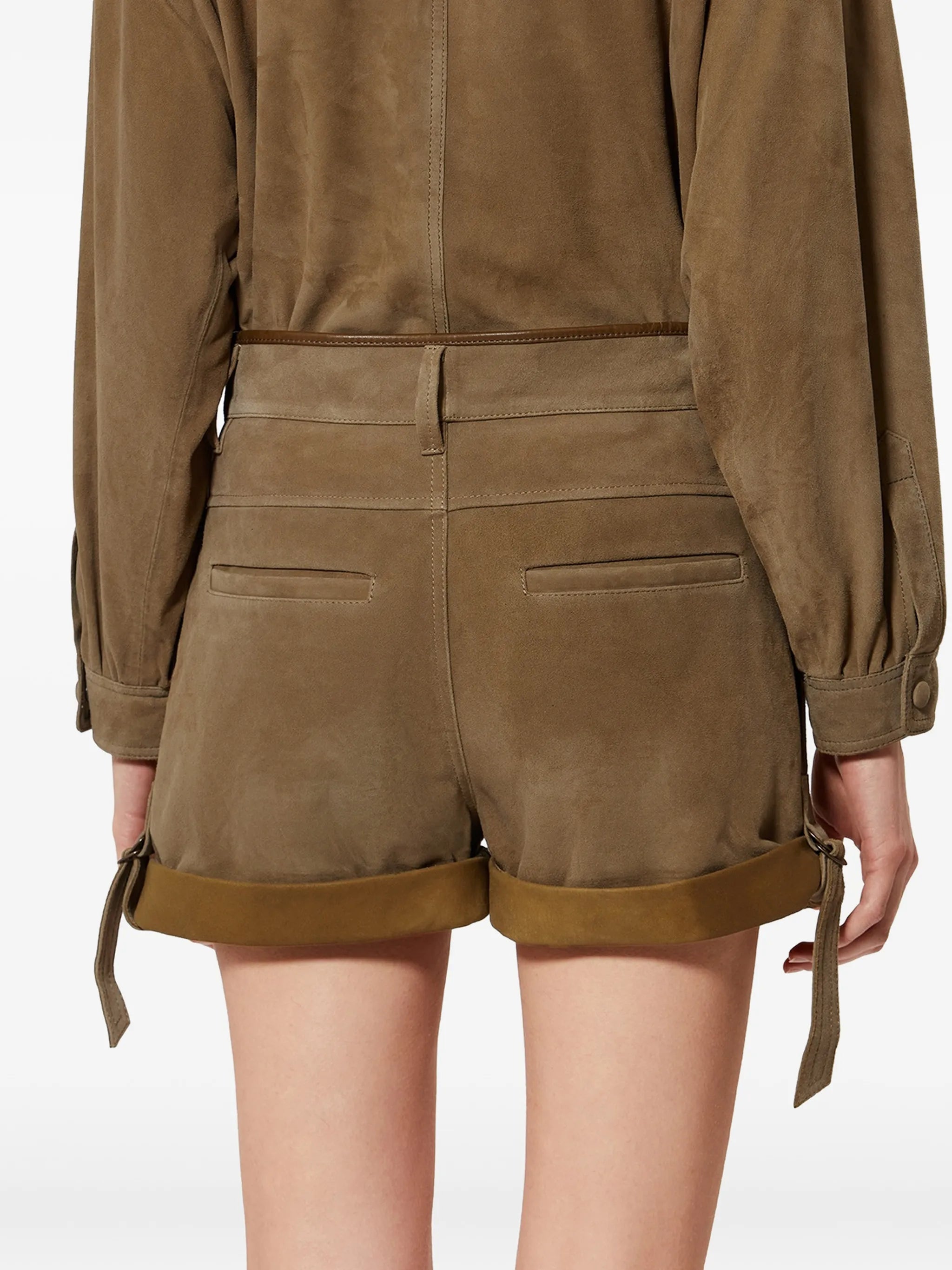 Marline suede shorts