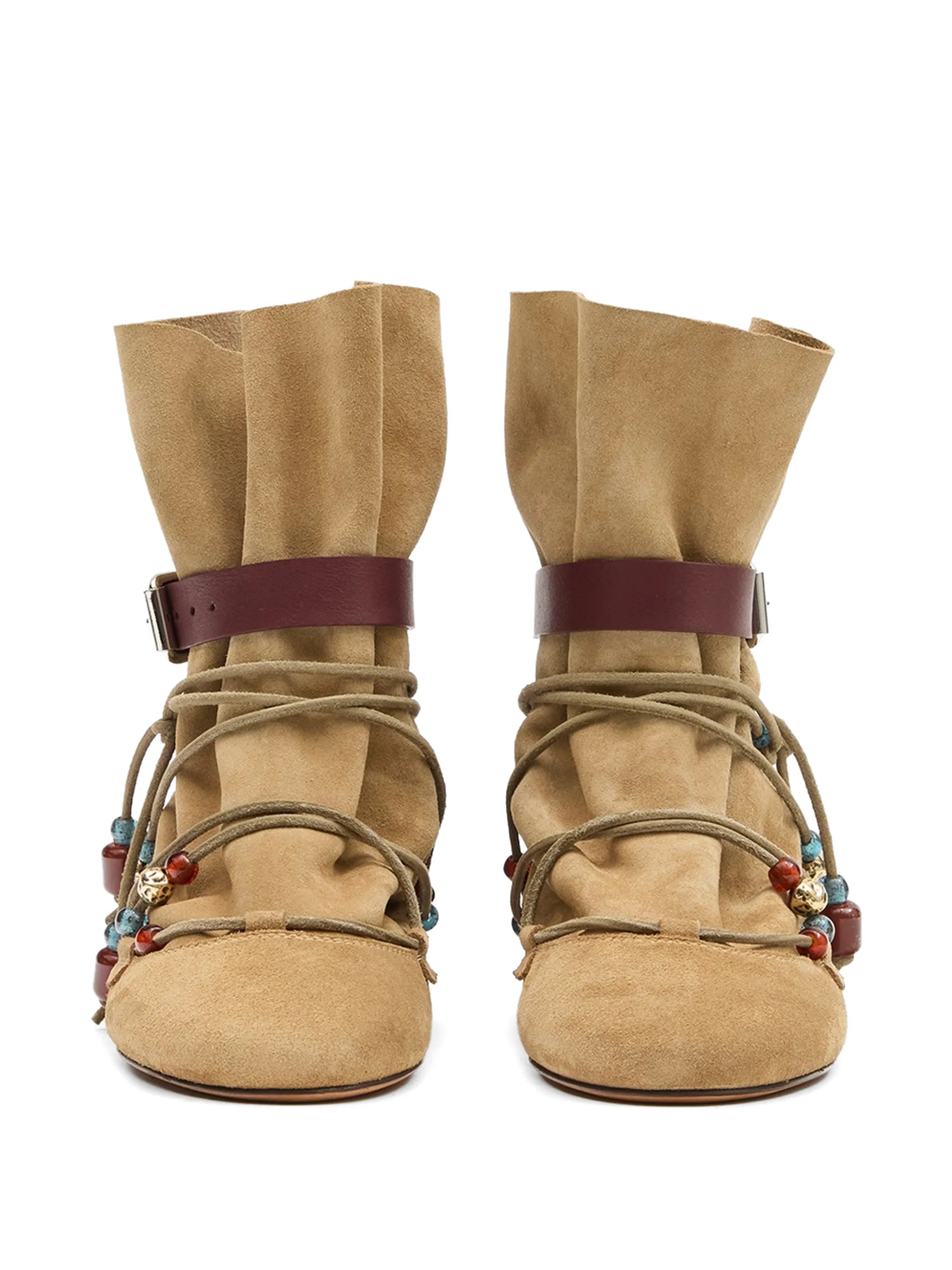 Letiz draped suede boots