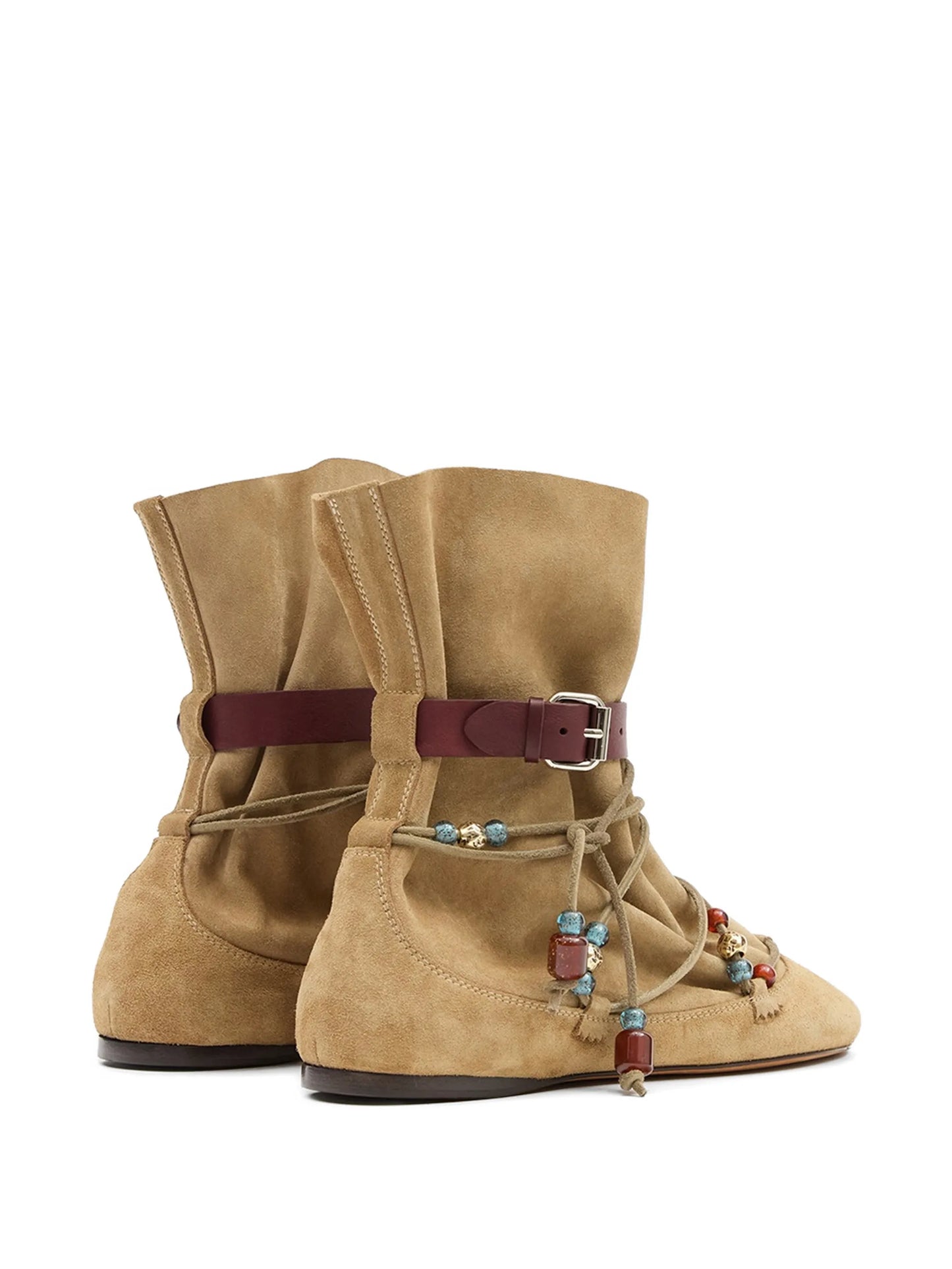 Letiz draped suede boots