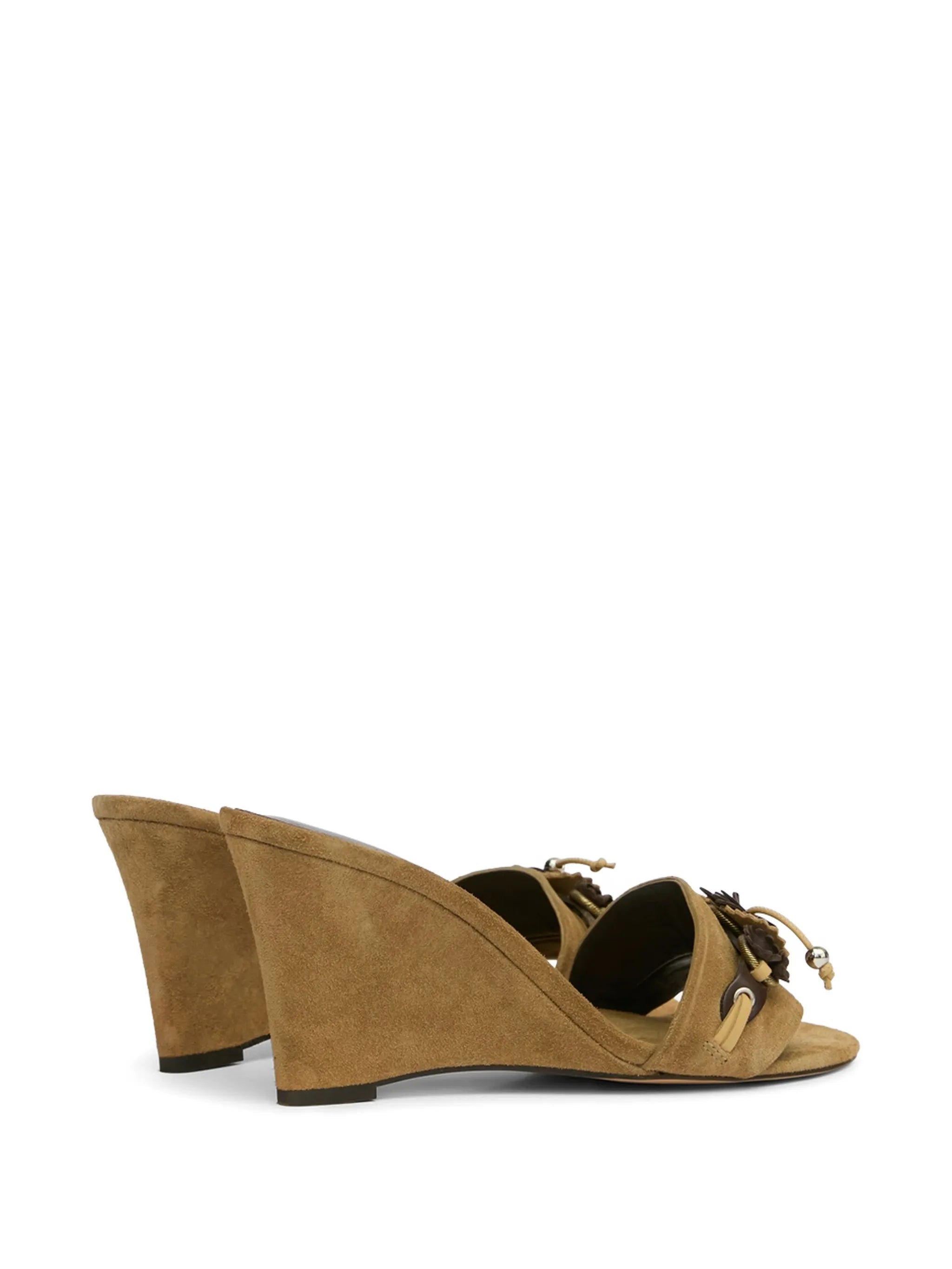 Anee decorated-strap suede sandals